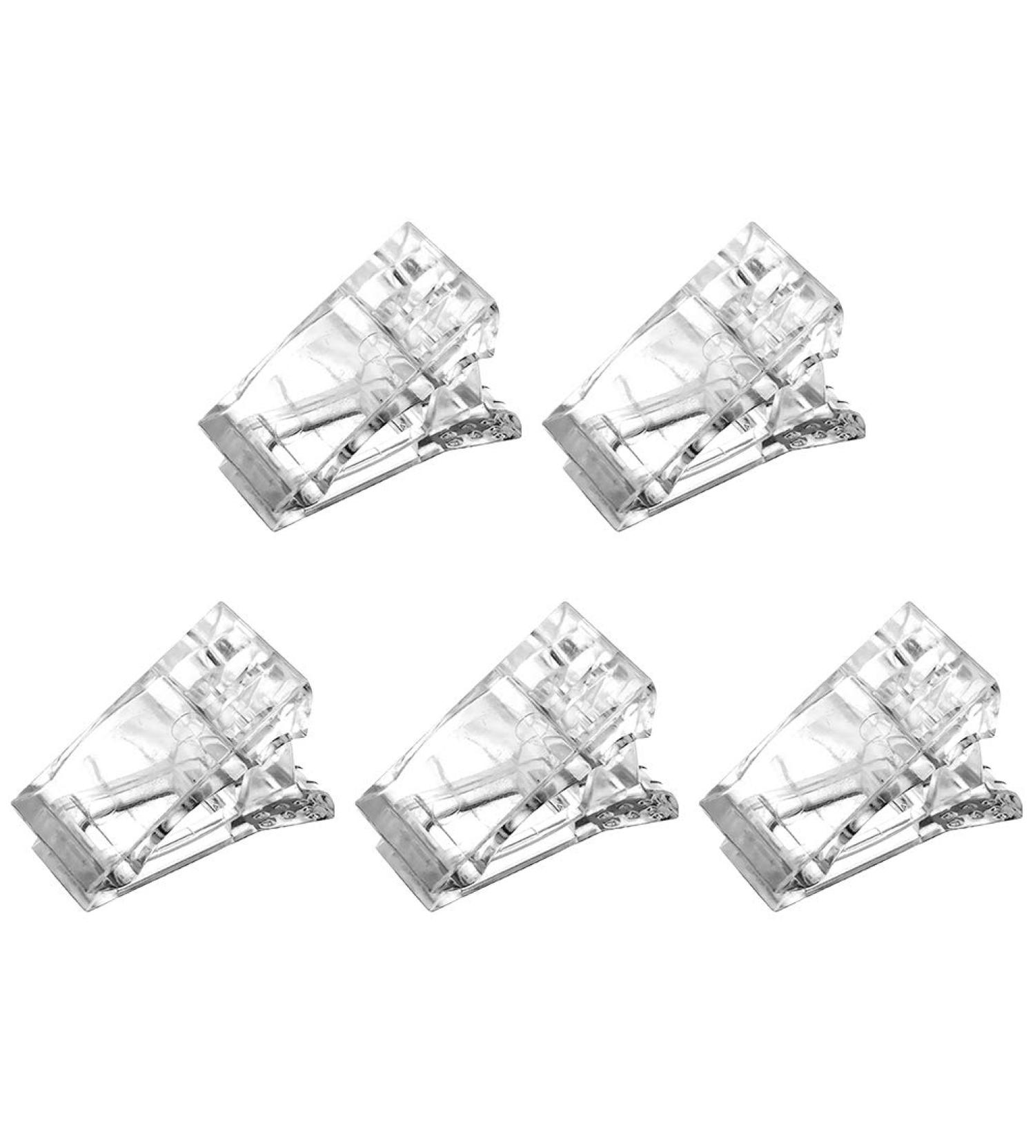 SPIER 5x Nail Tip Clips for Fast Polygel Nail Shapes | UV Structure Clamps & Manicure Tools for Fingernail Extension - International Shipping Available - Buy Online on GoSupps.com