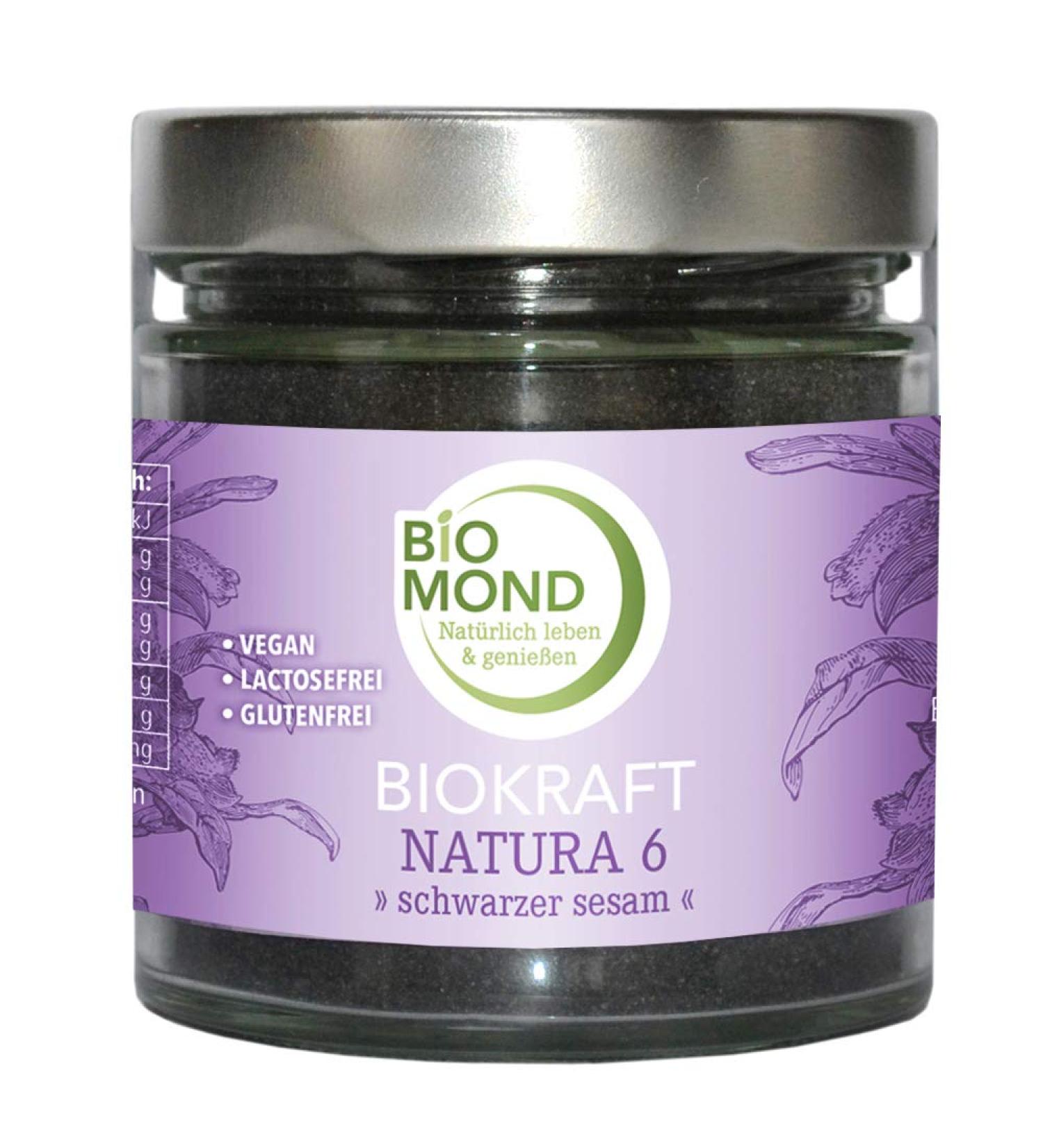 Organic Black Sesame Protein 200g - Freshly Ground Tahini by Biokraft Natura | BIOMOND - Buy Online on GoSupps.com