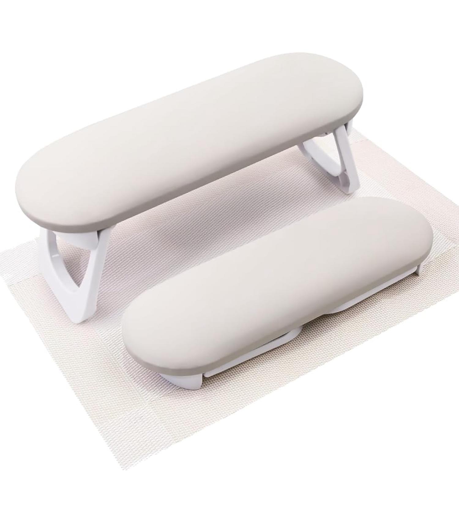 qazaa Comfort-Focused Foldable Nail Arm Rest in PU Leather Hand Pillow for Nail Art Cushion Hand Holder for Acrylic Nail Artists - Buy Online on GoSupps.com