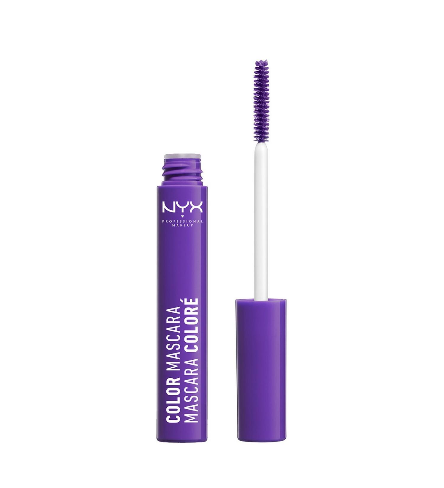 NYX Professional Makeup Color Mascara Purple 0.32 oz - Vibrant Shades for Bold Lashes - Buy Online on GoSupps.com