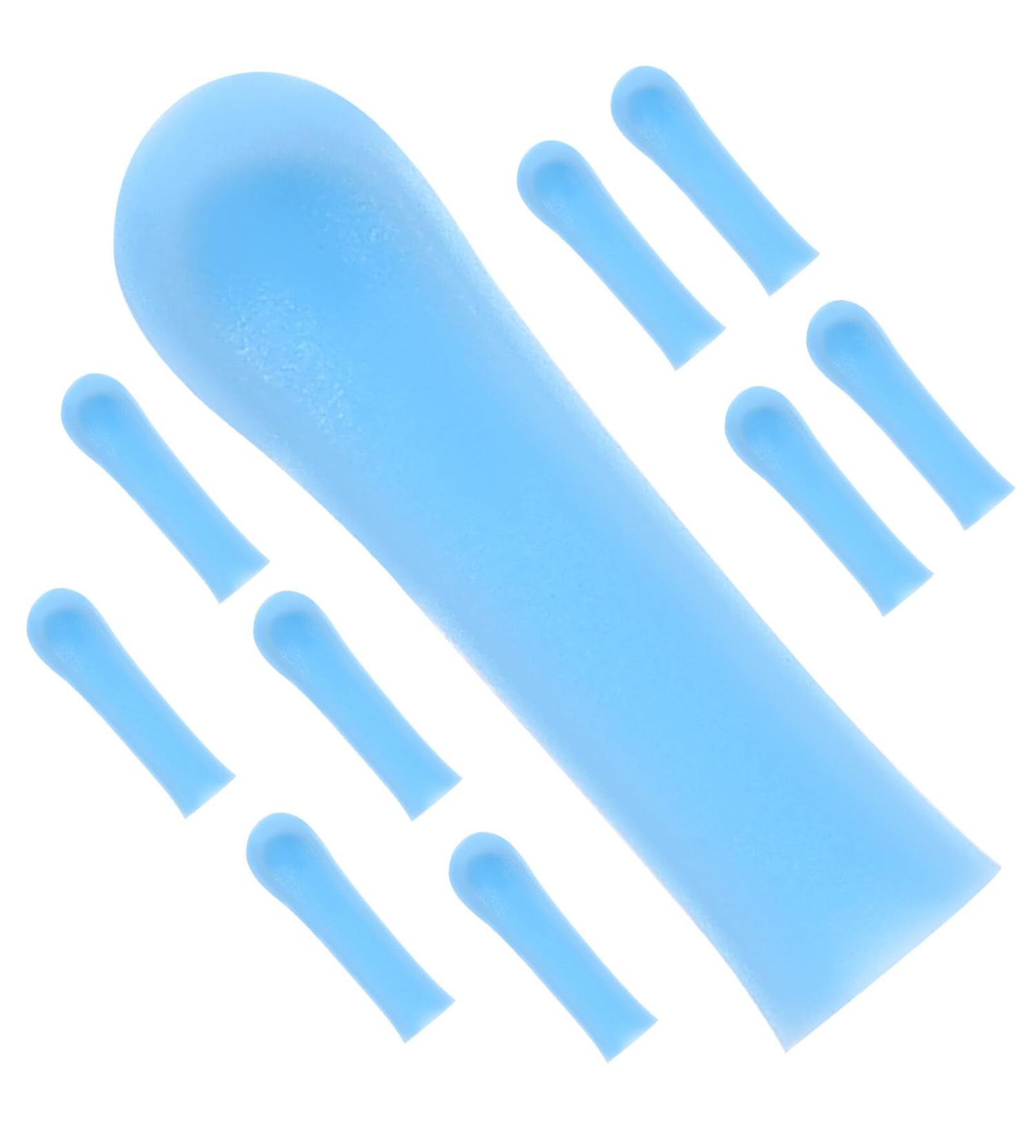 Ipetboom 10pcs Ear Spoon Sleeves Ear Wax Removal Tips Sleeves Silicone Ear Wax Picker Cover Ear Scoops Sleeves Ear Spoon Protector Ear Cleaning Tools Blue - Buy Online on GoSupps.com