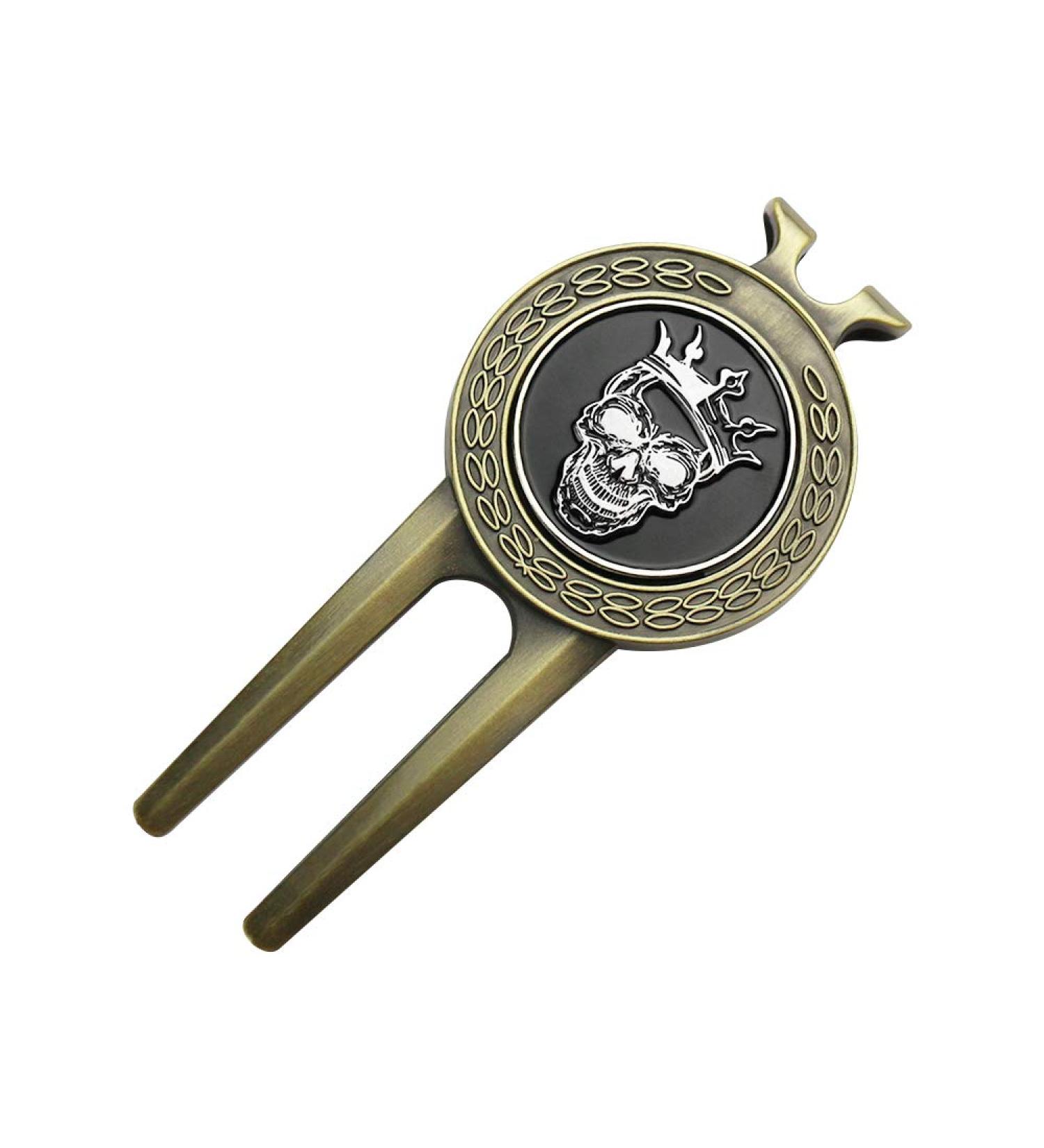GOLTERS Golf Divot Repair Tool with Skull Ball Marker - Perfect Golf Gift for Golfers - Buy Online on GoSupps.com