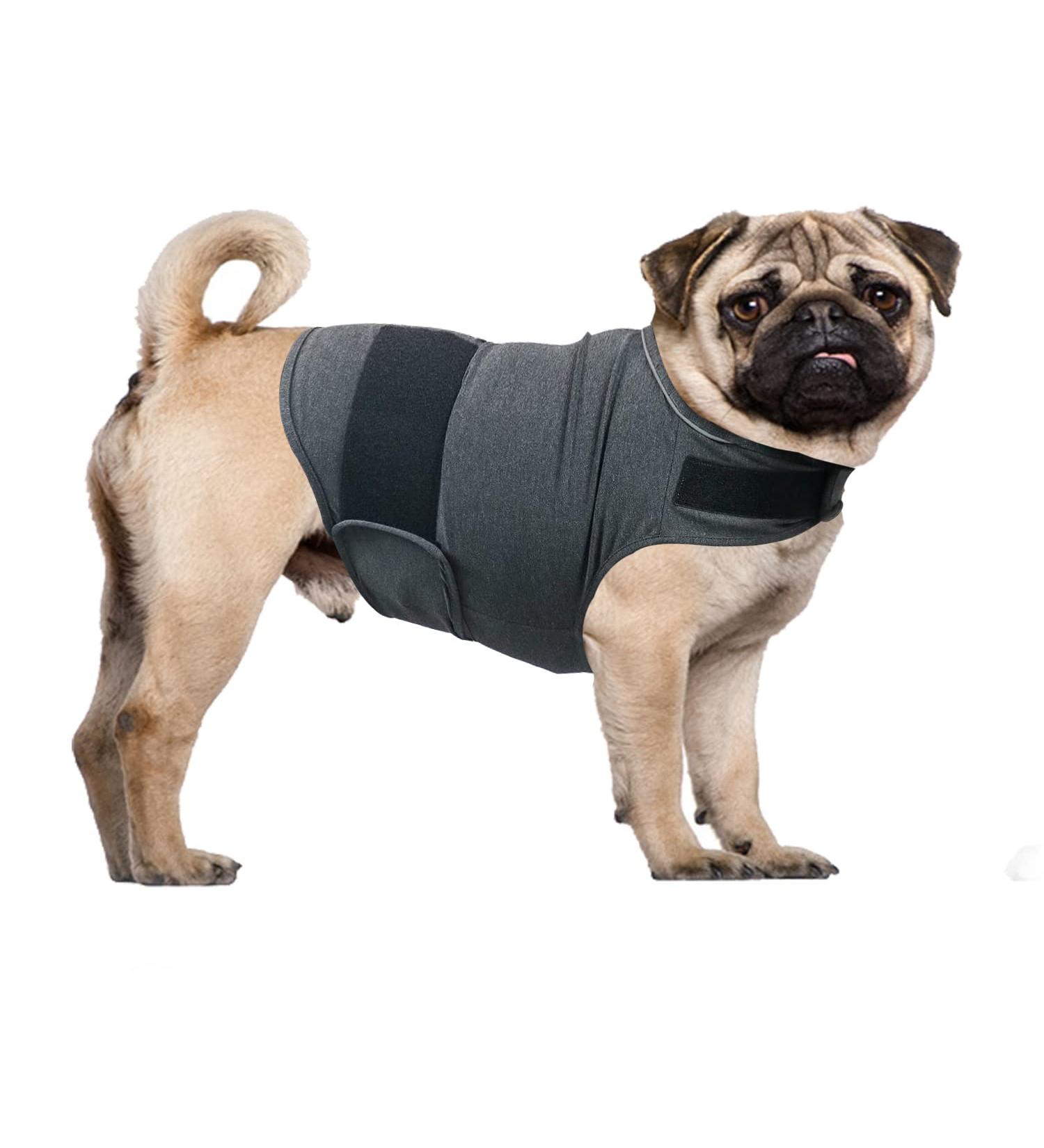 Qiyadin Dog Coat - Breathable Anxiety Relief Jacket & Thunder Shirt for Dogs | Soothing Vest for Fearful Puppies - Buy Online on GoSupps.com
