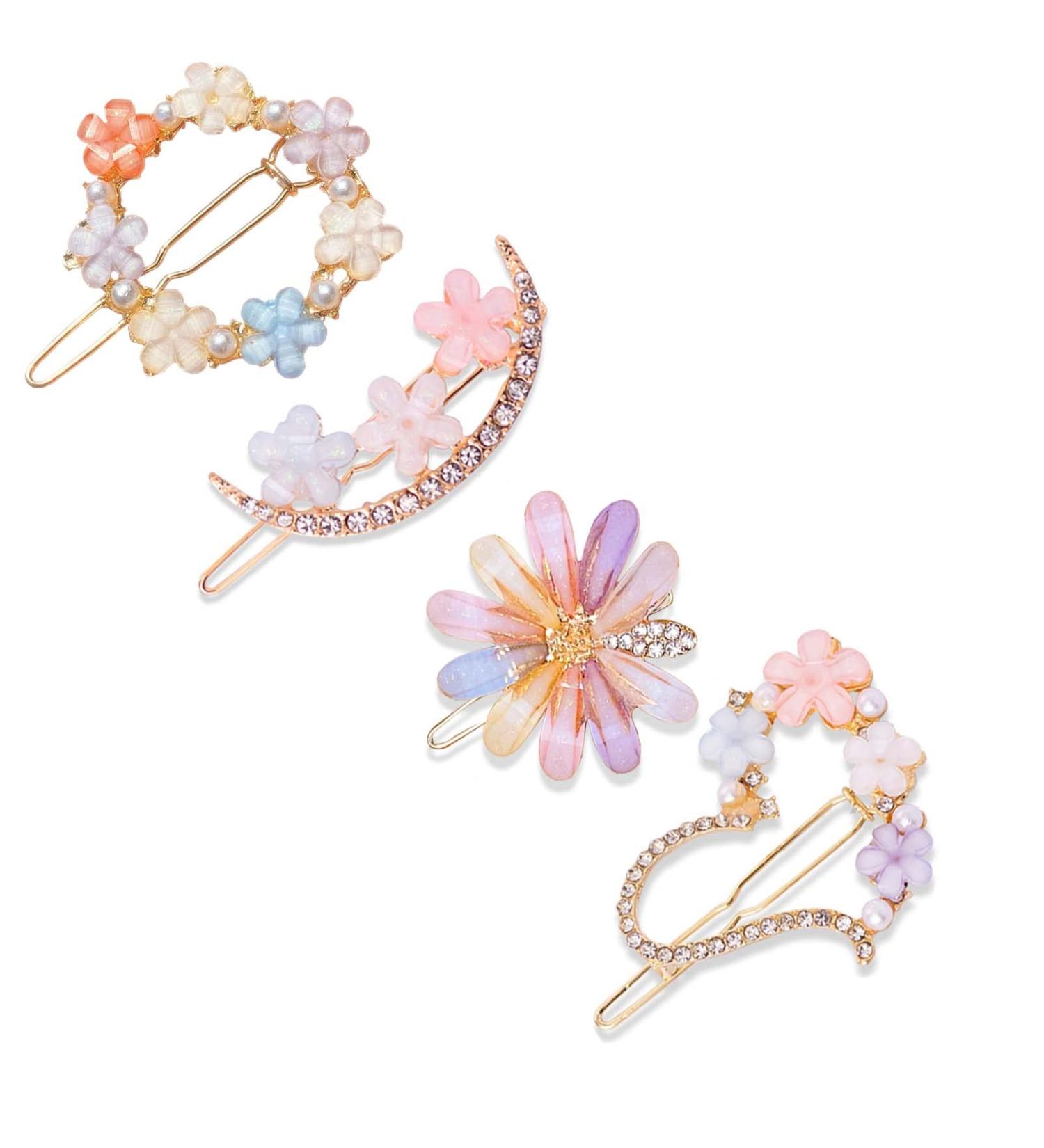 BREENHILL Handmade Flower Hair Clips - Colorful Hair Barrettes for Women and Girls | Hair Accessories and Jewelry - Buy Online on GoSupps.com