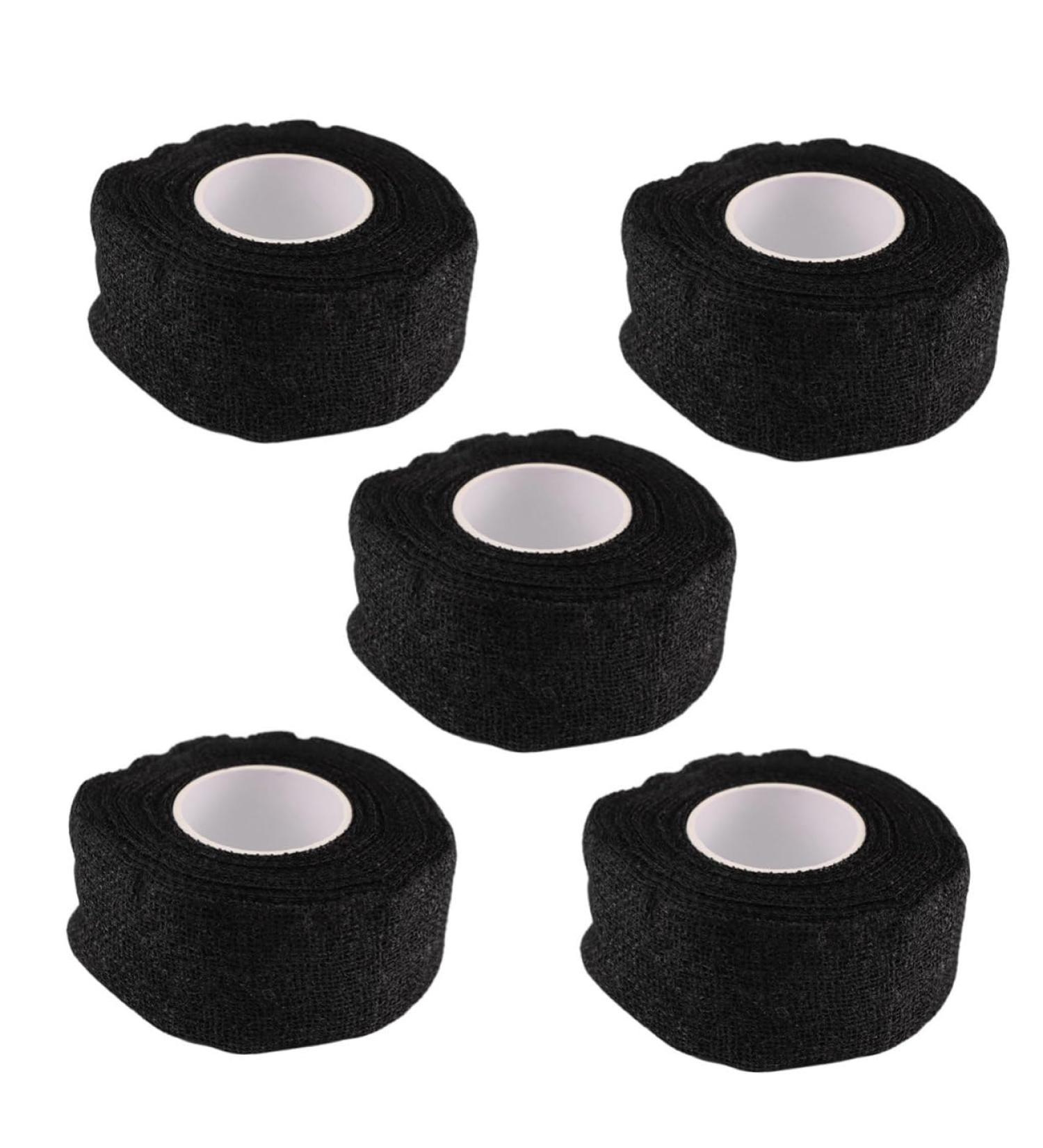 Buy Beaupretty 5pcs Self-Adhesive Sports Tape Bandages - Black 2.5x9.1CM | International Shipping Available - Buy Online on GoSupps.com