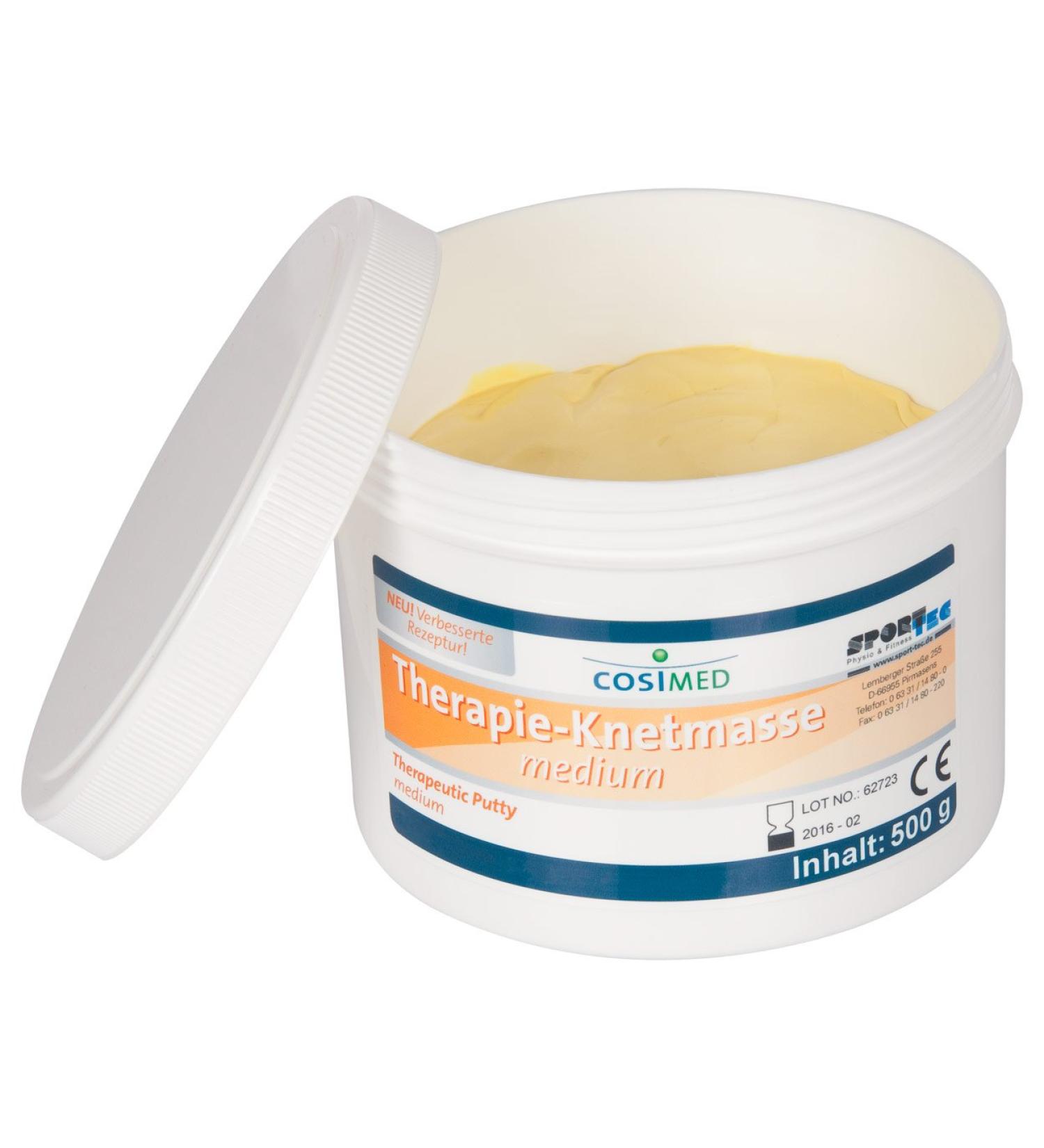 Sport-Tec cosiMed Therapy Modeling Clay - Yellow 500g for Effective Therapy & Rehabilitation | Medium Texture - Buy Online on GoSupps.com