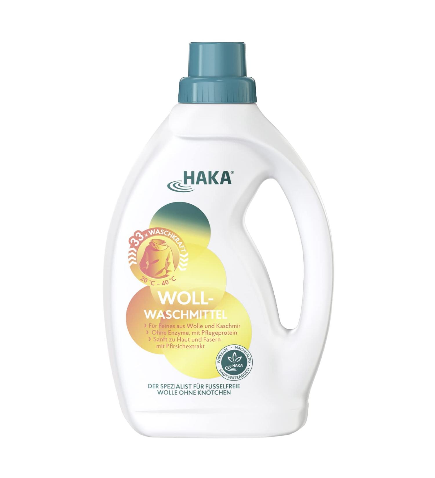 HAKA Wool Detergent - 33 Wash Loads Liquid for Wool & Cashmere | 1L Pack - International Shipping Available - Buy Online on GoSupps.com
