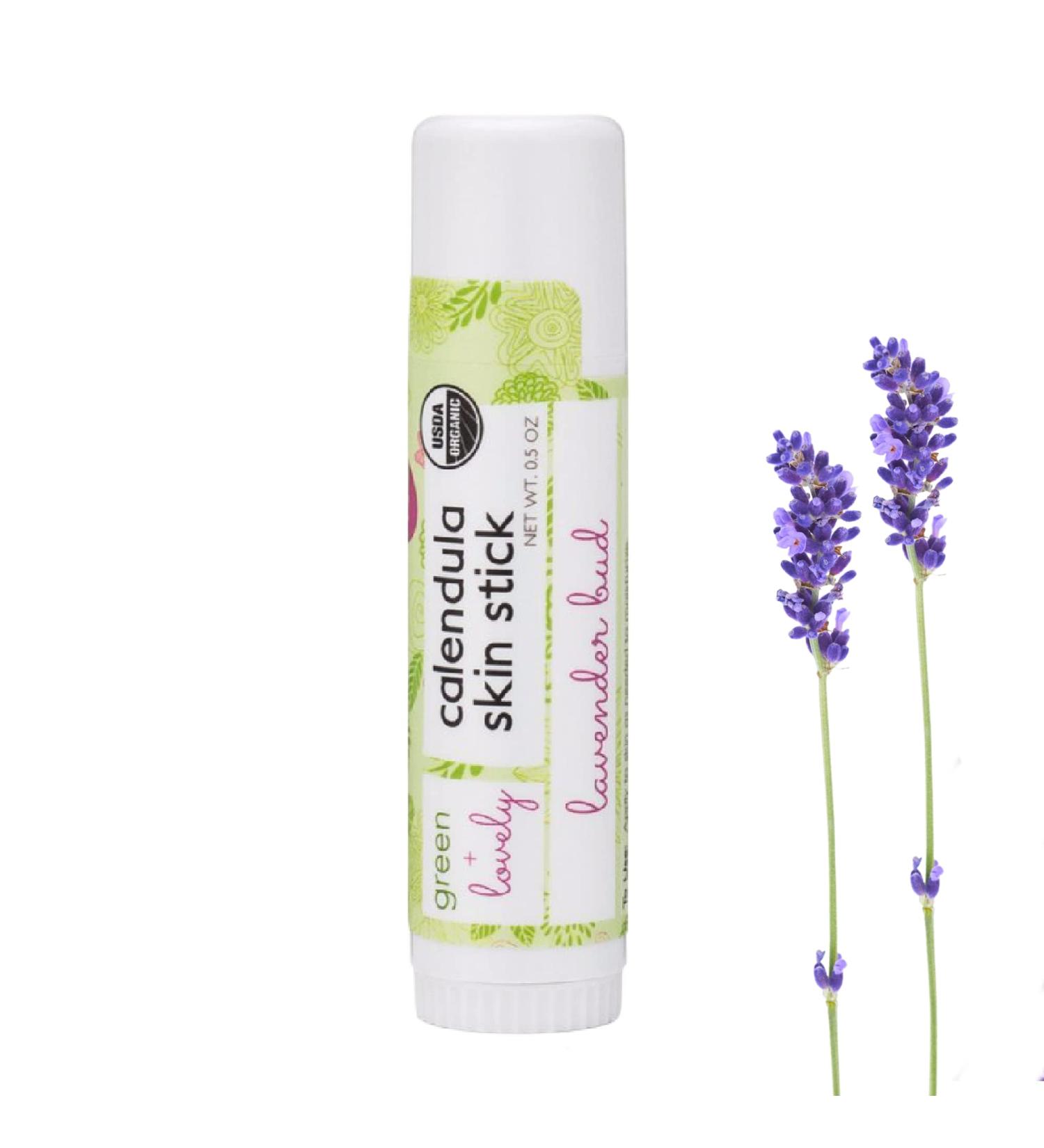 Green + Lovely Calendula Skin Stick Organic Lotion Sticks Moisturizing Balm Ointment Salve Multipurpose Hand Cream Body Bar 0.5 oz. Lavender Bud (2 Tube Set) Lavender Bud 0.25 Ounce (Pack of 2) - Buy Online on GoSupps.com