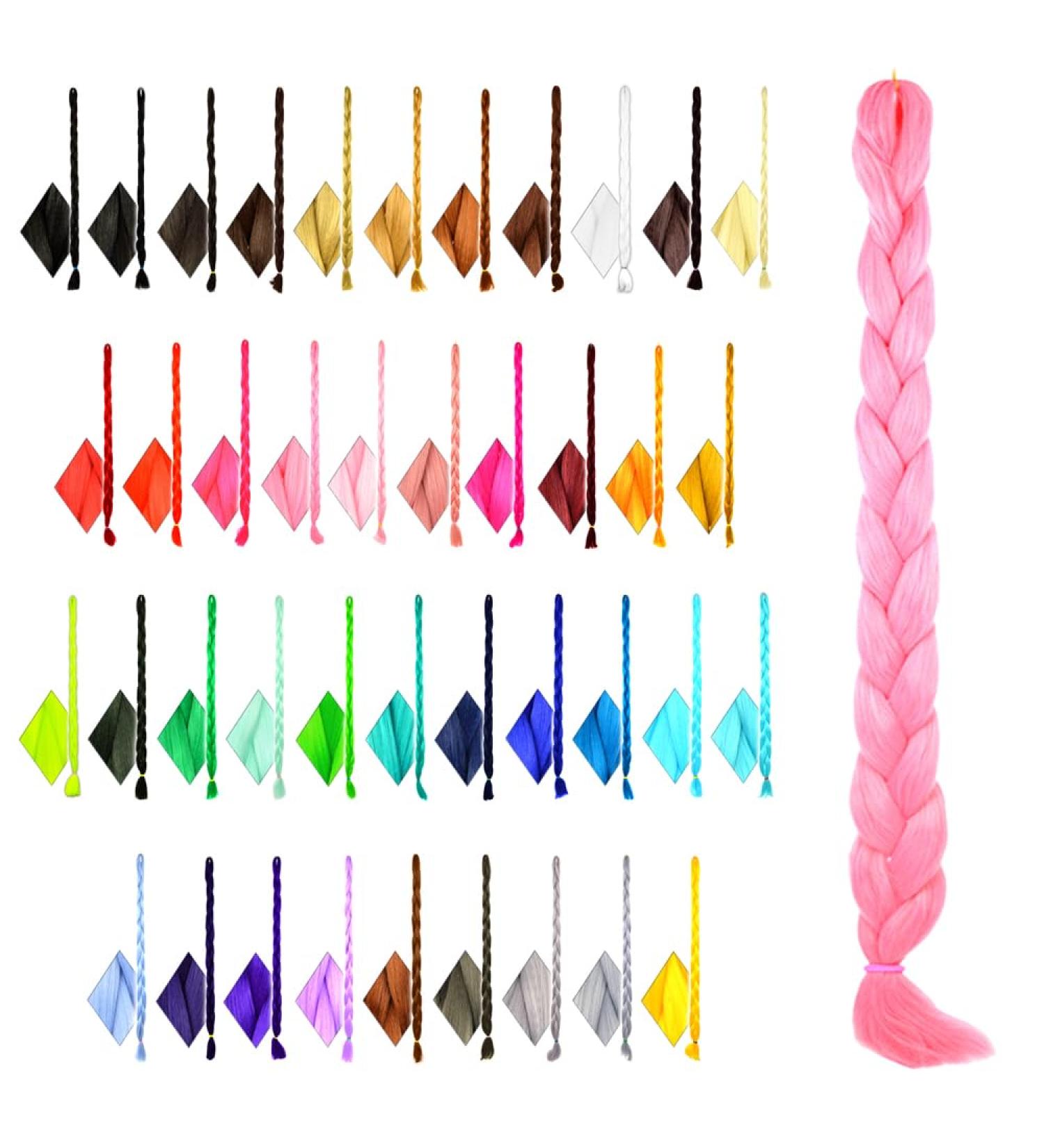 Buy Mybraids 2m Premium Pink Braid Hair for Rasta Braids Dreads & Box Braids | High-Quality Art Hair Extensions - Buy Online on GoSupps.com