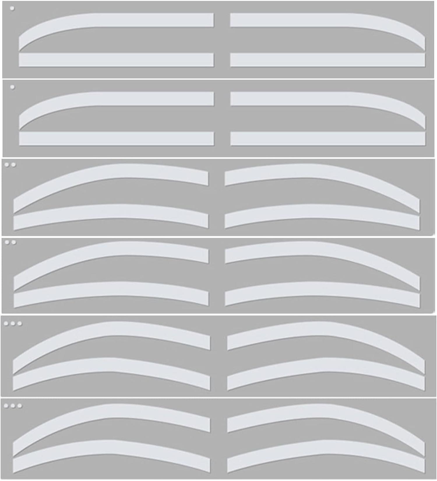 Guapa 6 Pairs Disposable Brow Shaping Stickers - Airbrush Microblading Mapping Tape for Perfect Brows - International Shipping Available - Buy Online on GoSupps.com