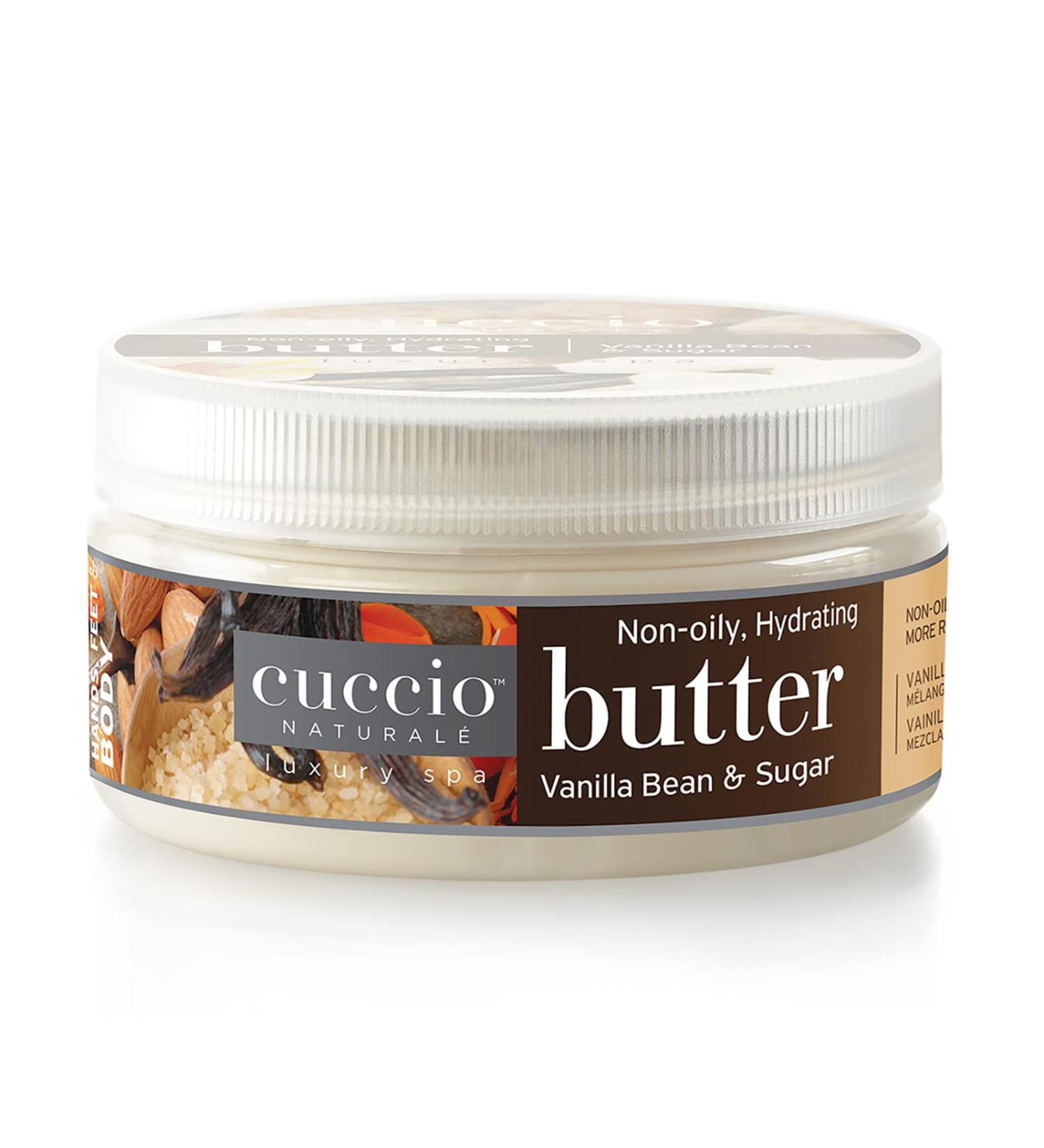 Cuccio Naturale Butter Blends - Ultra-Moisturizing, Renewing Scented Body Cream - Deep, Renewing Hydration For Dry Skin Repair - Made With All Natural Ingredients - Vanilla Bean & Sugar - 4 Oz 8 Ounce (Pack of 1) Vanilla Bean and Sugar