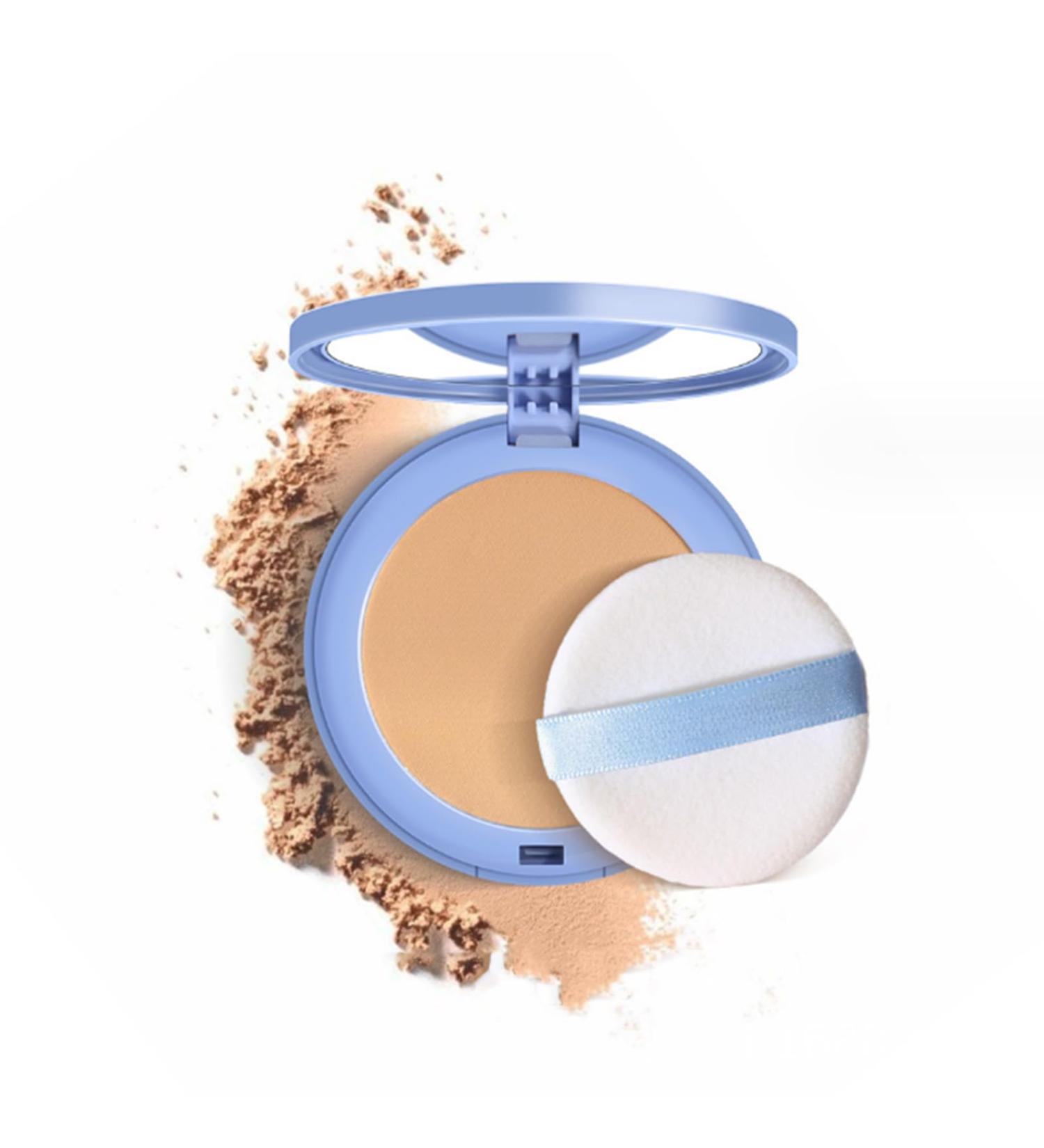 Oil Control Pressed Powder - Matte Smooth Setting Powder Waterproof & Long Lasting Face Makeup - Flawless Finish Minimizes Fine Lines & Pores - PURE BEIGE 3# (1.21 oz - Buy Online on GoSupps.com