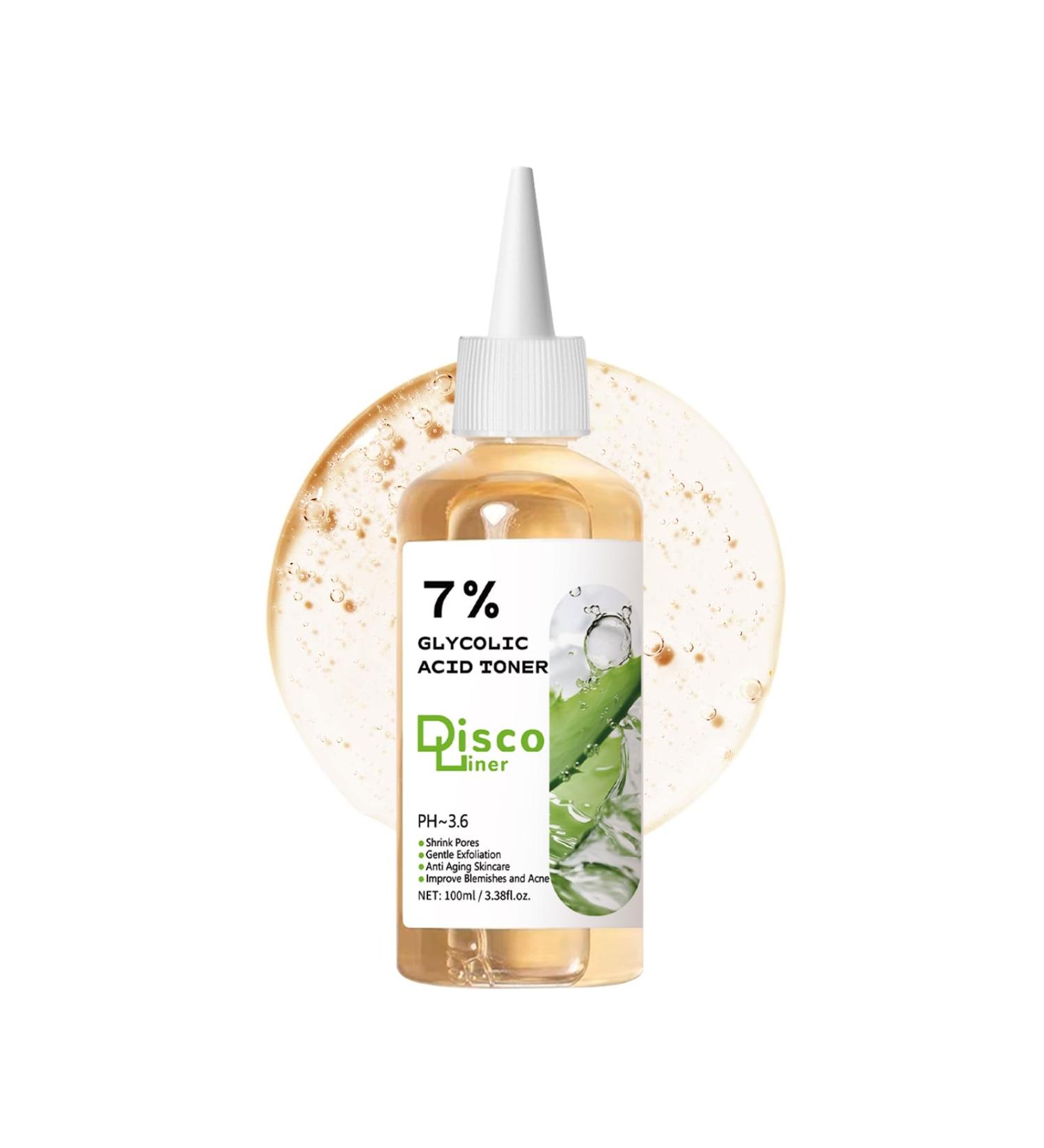 7% Glycolic Acid Exfoliating Toner Hydrating Facial Toner Smooth Glowing Skin Even Skin Tone Improve Skin Texture Gentle Formula for Daily Use 3.38 Fl Oz (Pack of 1) - Buy Online on GoSupps.com