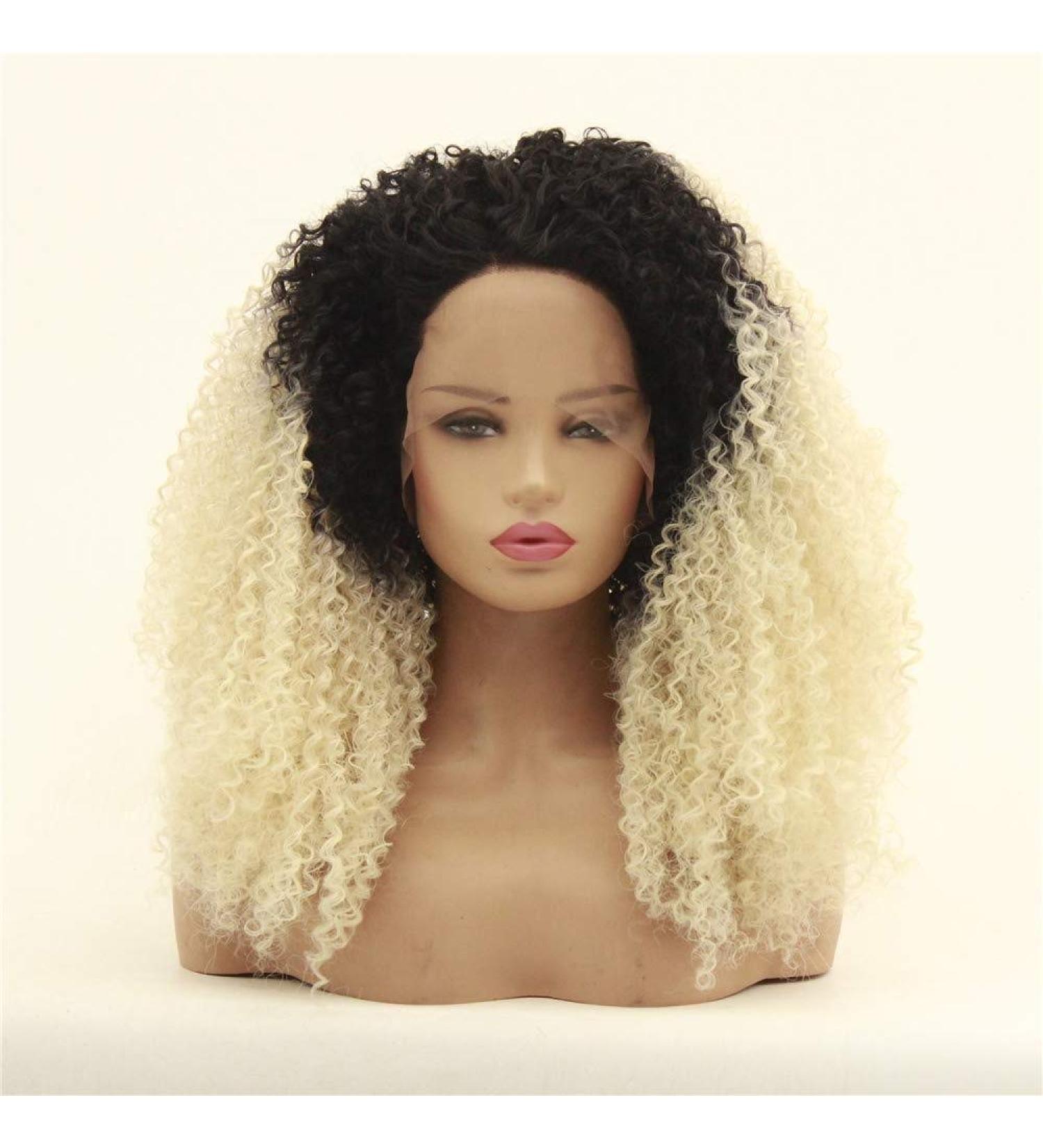 Buy Women s Long Curly Hair Wig | Fluffy Lace Front Chemical Fiber Wig for Flawless Style - Buy Online on GoSupps.com
