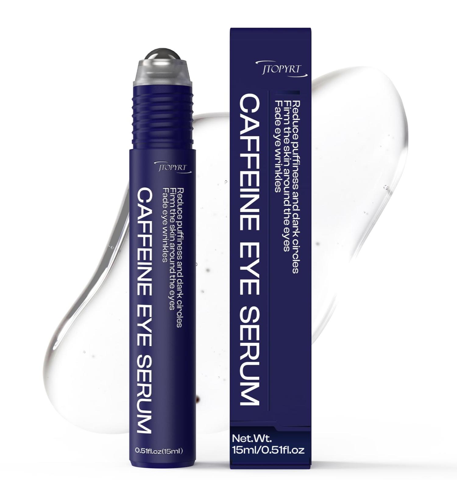 Jtopyrt Caffeine Eye Cream for Eye Puffiness and Dark Circle Blur Fine Lines 0.51 fl oz