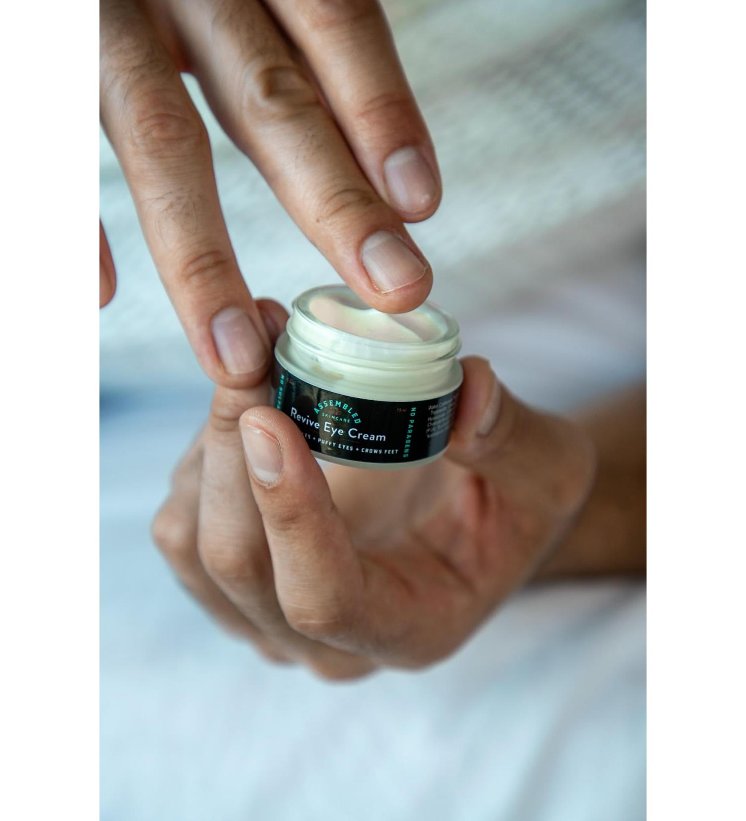 ASSEMBLED Revive Eye Cream - Multi-Vitamin Treatment w/ Caffeine | Fragrance-Free & Paraben-Free | 0.5oz - Shop Now for International Shipping - Buy Online on GoSupps.com