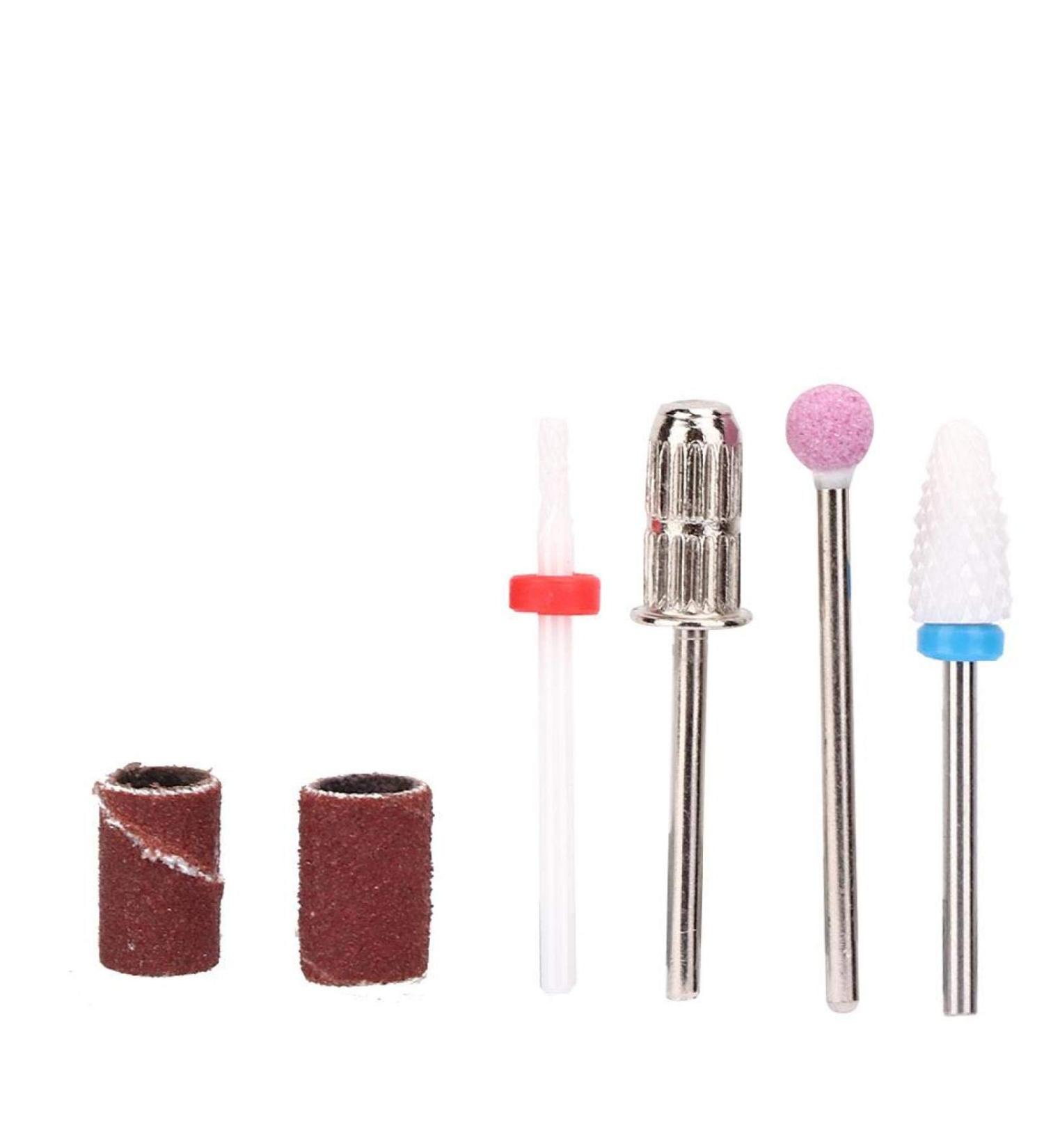 4-Piece Tungsten Steel Nail Drill Set | Nail Art Grinding Heads with Storage Box for Dead Skin Removal & Polishing - Buy Online on GoSupps.com