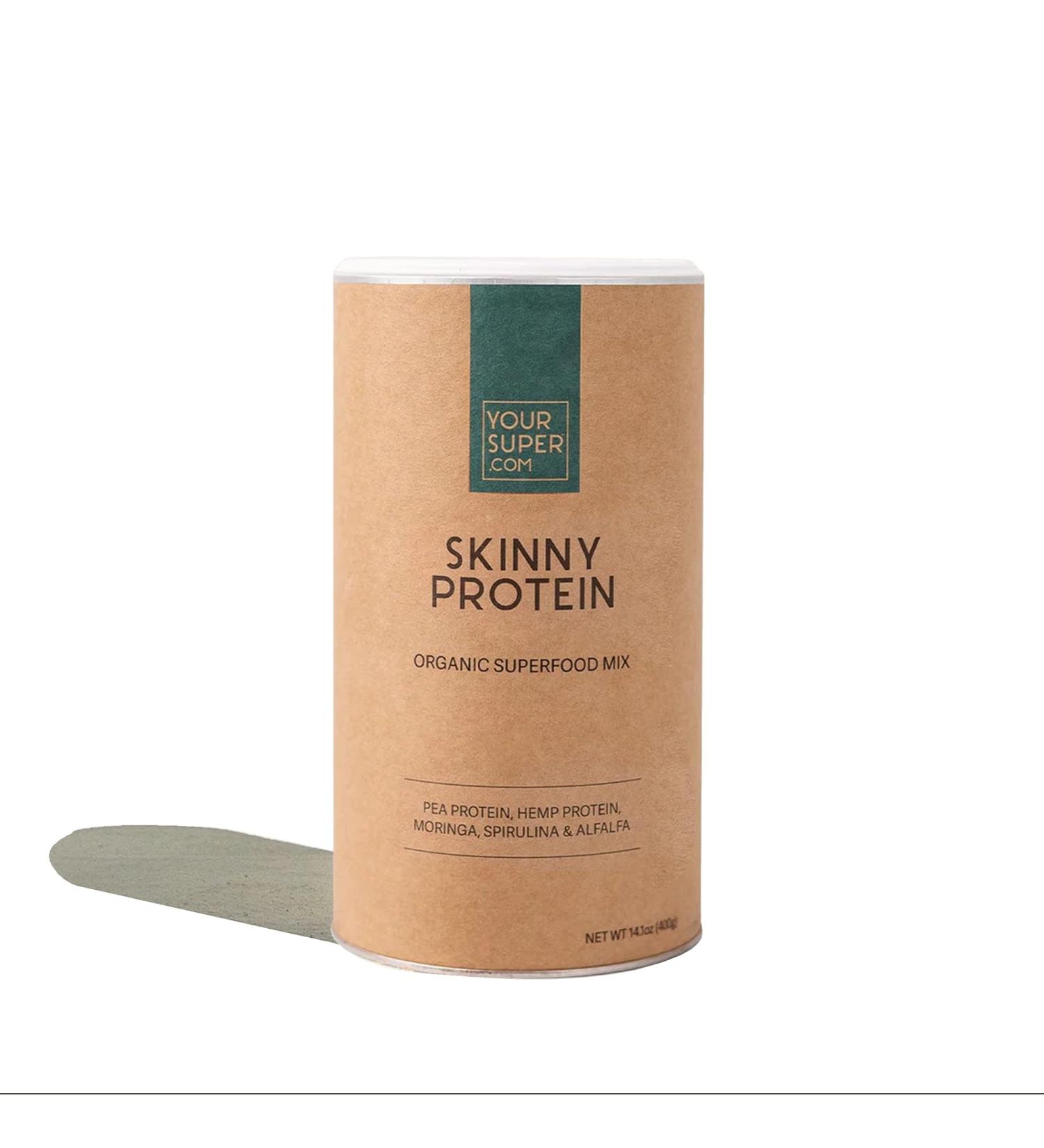 Your Super Skinny Protein Bio-Superfood Powder | Vegetable Protein with Essential Amino Acids Pea & Hemp Protein | 400g (26 Portions) - Buy Online on GoSupps.com