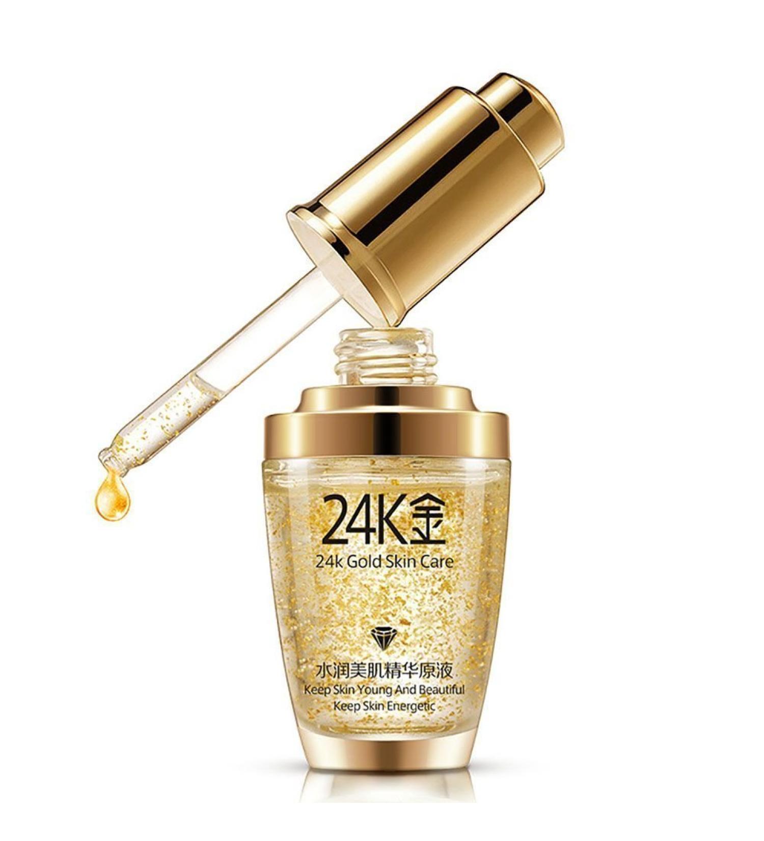 BIOAQUA 24k Rose Gold Elixir Skin Make Up Oil Infused Beauty Oil Essential Oil Before Primer Foundation Moisturising Face Oil
