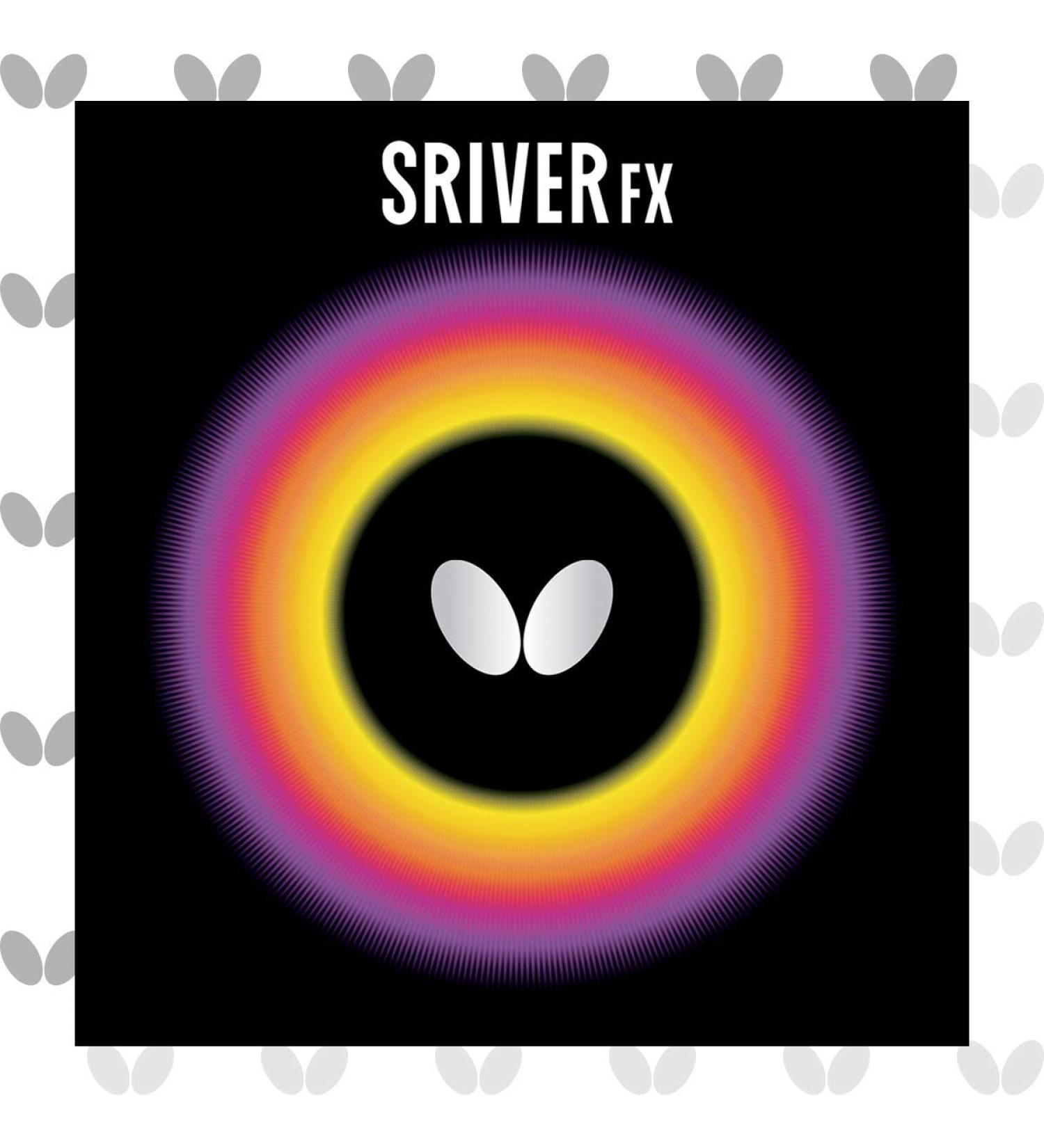 Professional Butterfly Sriver FX Table Tennis Rubber - 1.9mm or 2.1mm - Red/Black - 1 Inverted Rubber Sheet - Buy Online on GoSupps.com