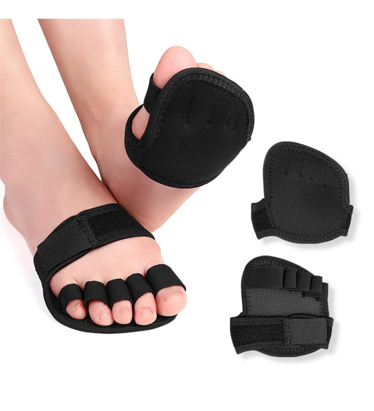 Metatarsal Foot Pads - Adjustable Open Five-Toes Socks | Non-Slip Ball of Foot Cushions for Pain Relief | Hallux Valgus Corrector for Men & Women - Buy Online on GoSupps.com