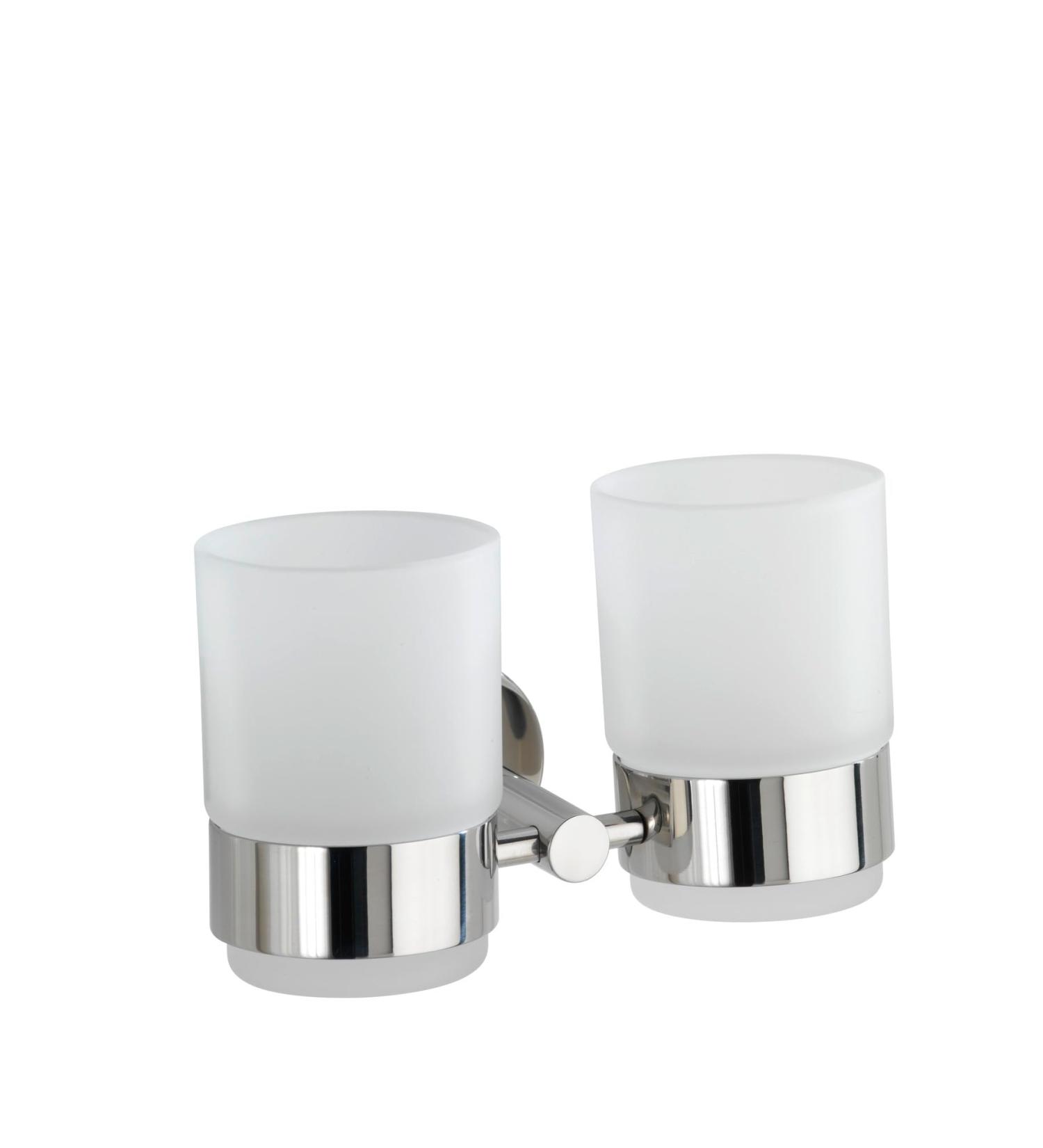 Buy WENKO Duo Bosio Stainless Steel Toothbrush Cup Holder Elegant & Durable | International Shipping Available - Buy Online on GoSupps.com