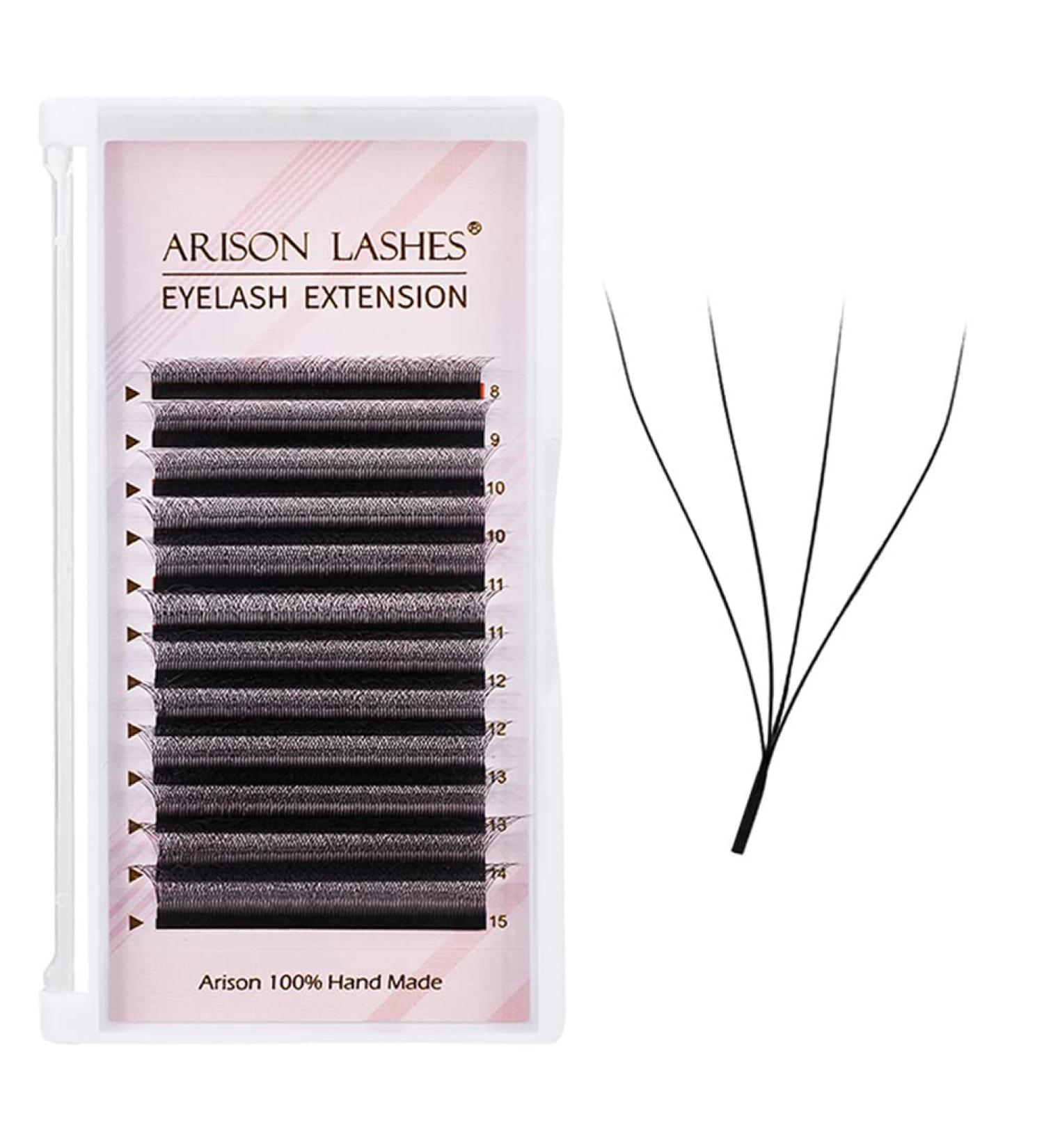 4D YY Eyelash Extensions - 2Y Shape Webart Prefabricated Compartment - Individual Extensions (0.07C 8-15mm Mixed) | 1 Pack - Buy Online on GoSupps.com