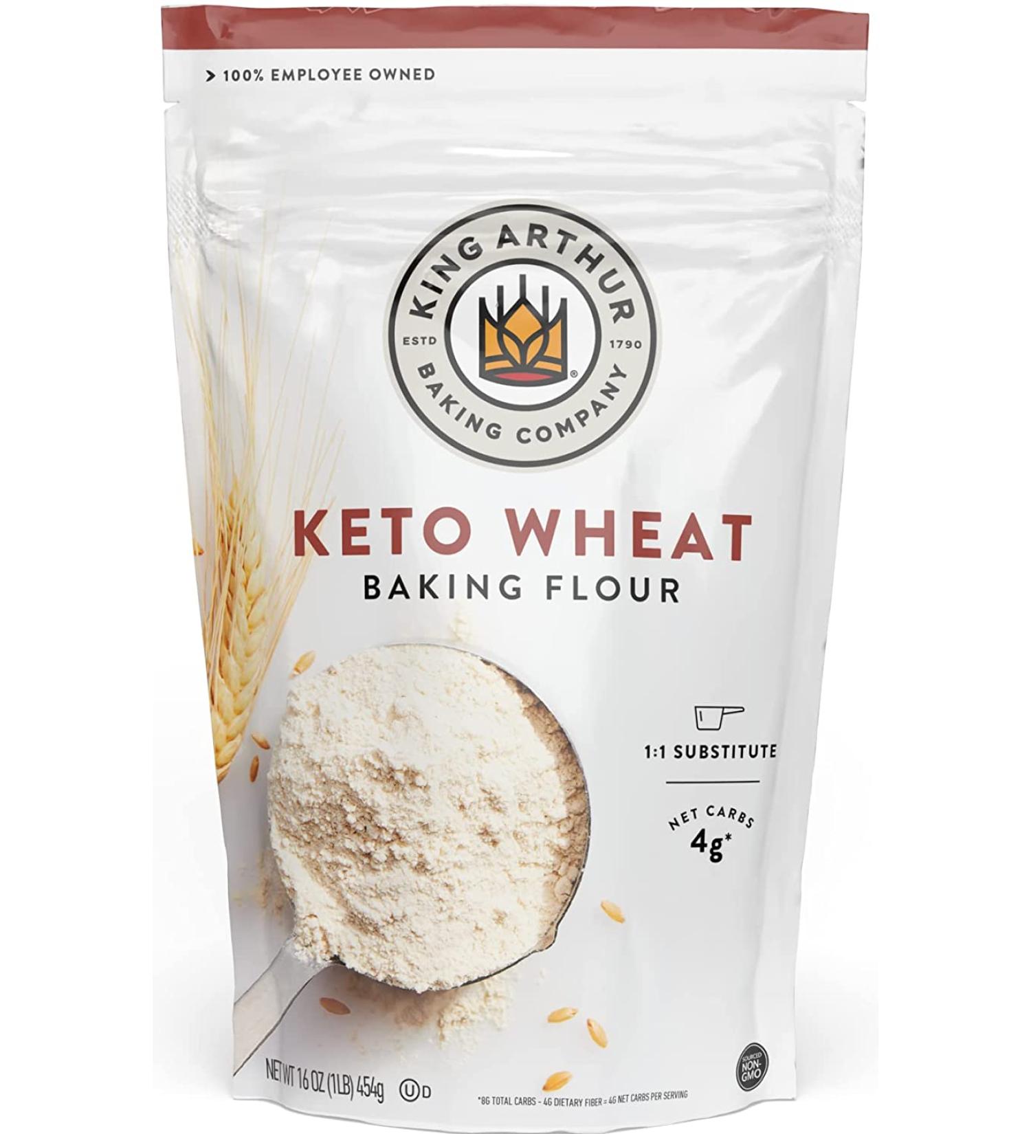 King Arthur Keto Wheat Flour Blend 16 oz - Low-Carb Baking Essential - Buy Online on GoSupps.com
