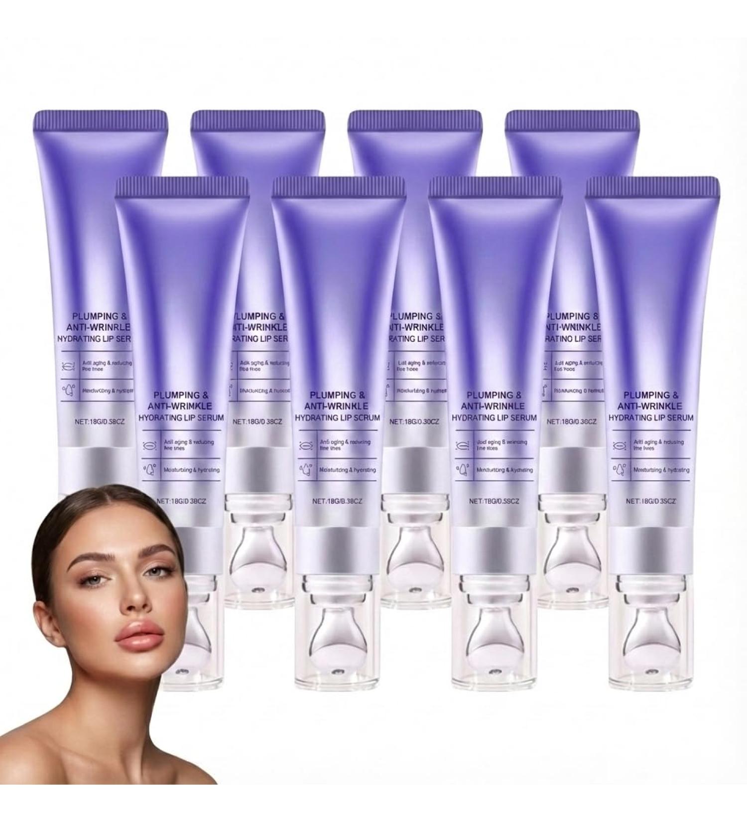  HNYXEQJL Lip serum for plumper smoother lips reduces fine lines and nourishes lips. Moisturizing non-sticky lip balm. Long-lasting anti-wrinkle lip serum (8 pieces) - Buy Online on GoSupps.com