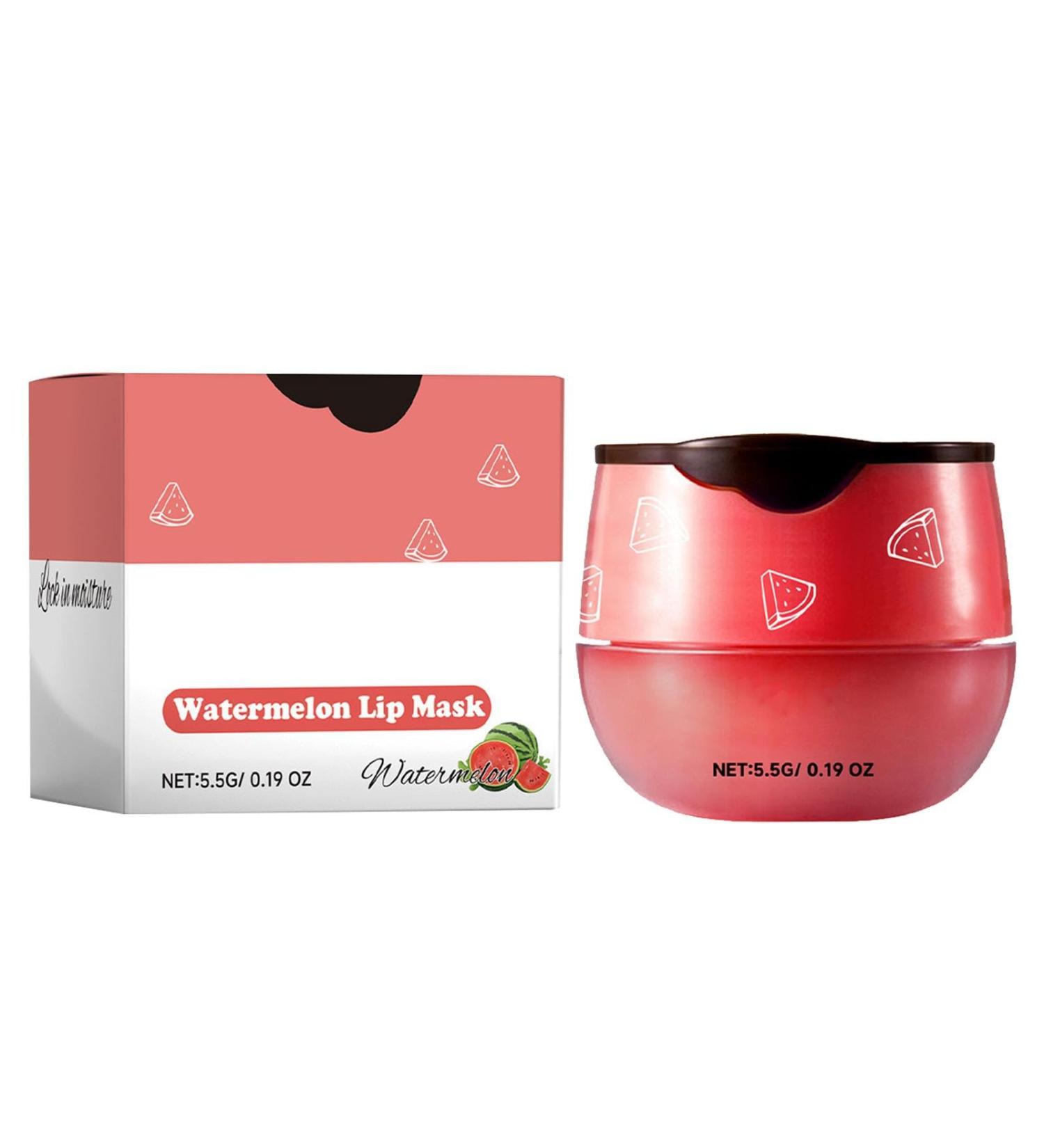 Watermelon Lip Masque Tinted Moisturizing Balm - Tinted Lip Balm Watermelon Lip Masque Overnight Lip Balm for Dry Chapped Peeling Cracked Lips - Buy Online on GoSupps.com