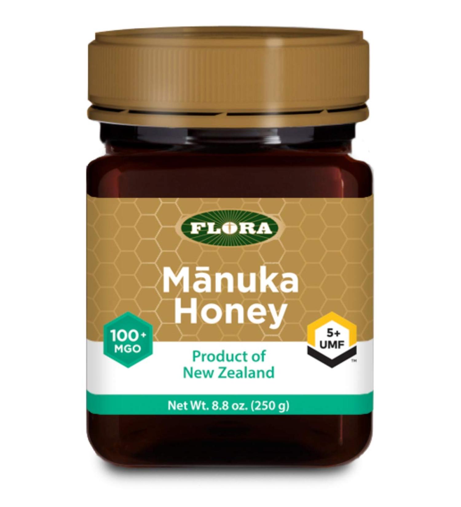 Flora Manuka Honey MGO 100+ - 8.8 oz (250g) - Pure & Natural Superfood - Buy Online on GoSupps.com