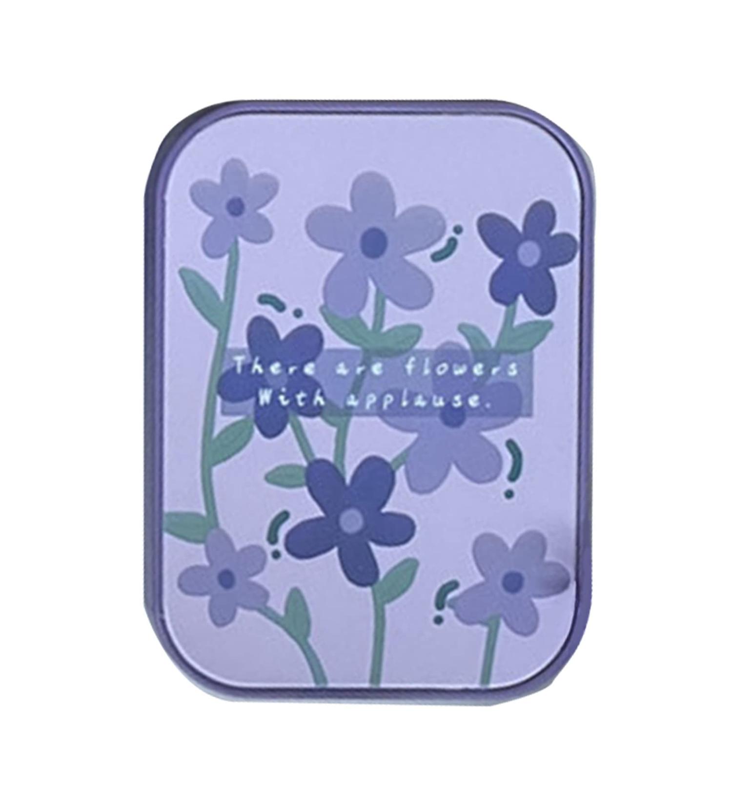 Buy Aieibuy Portable Contact Lens Trip Kit - Cute Purple Storage Set with Tweezers & Solution for Travel - Buy Online on GoSupps.com