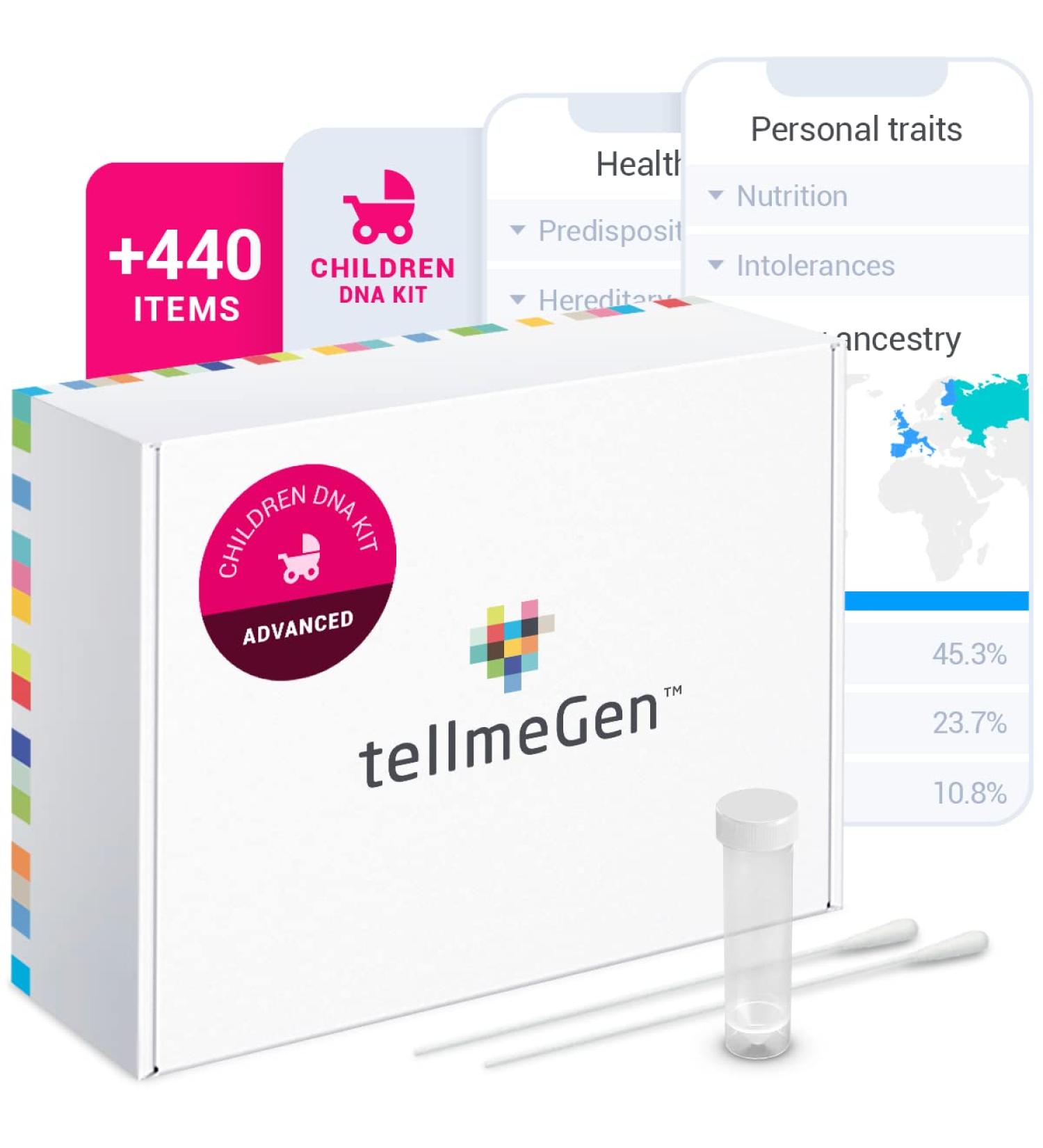 Gen DNA Test Advanced Childrens: Ancestry, Health & Traits | Genetic Study & Testing for Babies with 400+ Online Reports - Buy Online on GoSupps.com