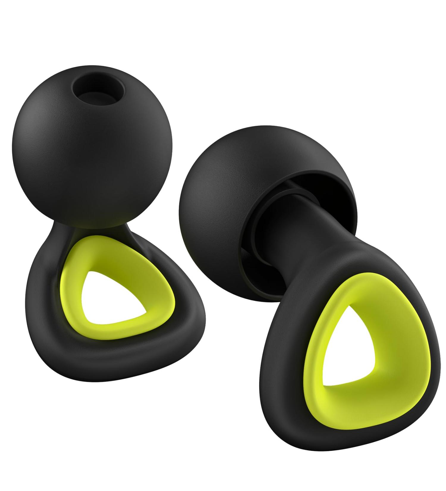 ONITOON Quiet Ear Plugs Up to 25dB Noise Reduction Earbuds with 12 Ear Tips Hearing Protection Multi-Use for Deep Sleep Travel Bussiness Concerts and Nightlife Green - Buy Online on GoSupps.com