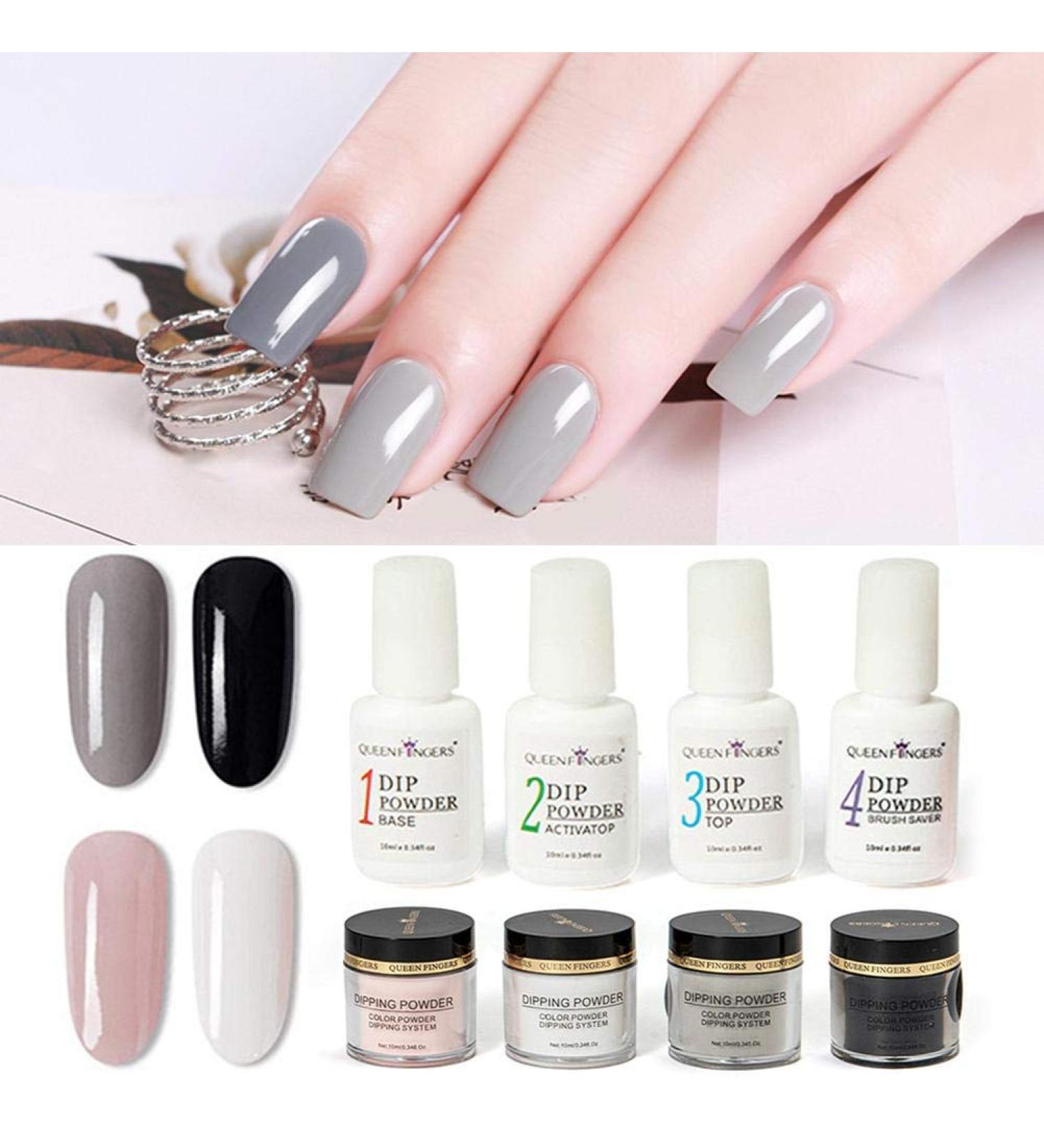 Dip Powder Starter Kit Glitter Nail Polish Dipping System Nail Art Kit For Nails Care - Buy Online on GoSupps.com