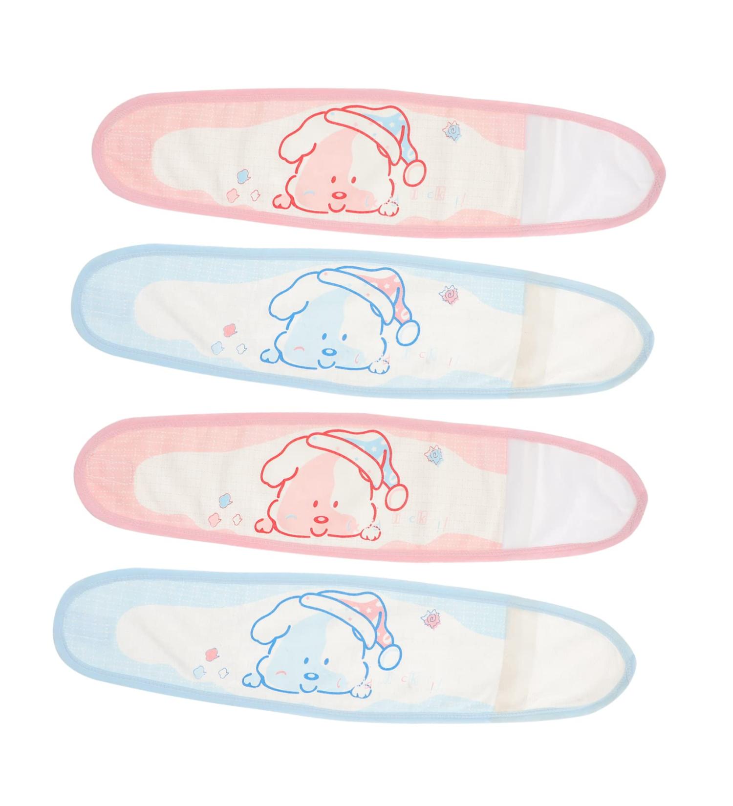 Goohochy Cotton Baby Umbilical Belt | 4-Piece Navel Care Set for Newborns | Gentle Abdominal Protection & Comfort - Buy Online on GoSupps.com