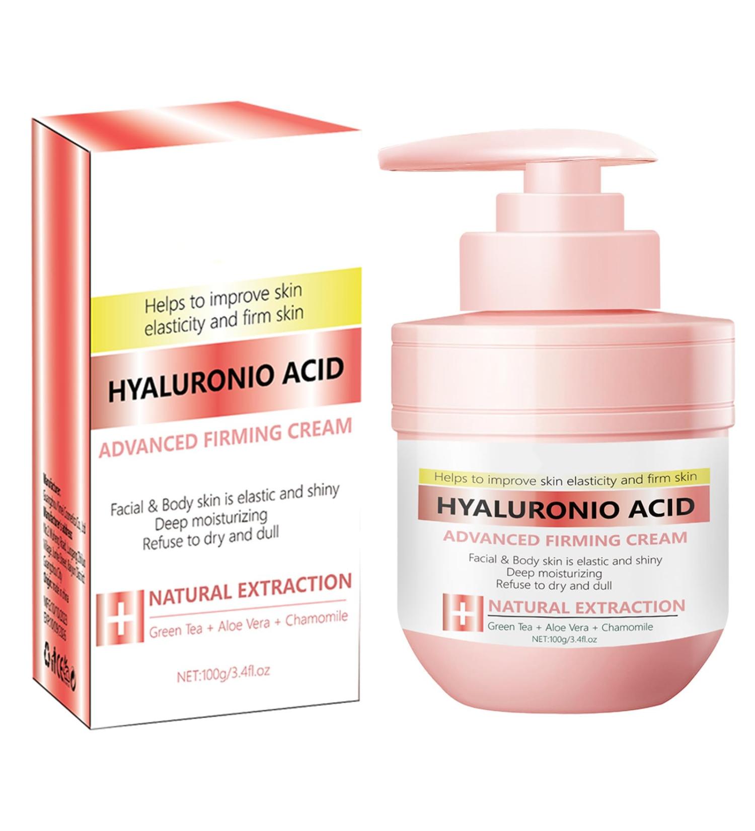 Hyaluronic Acid Firming Face Cream- Moisturiser Face Women - Anti aging Face Cream for Women - Deeply Nourishes Skin - Skin Lightening Cream - Light Texture and Easy Absorption - Buy Online on GoSupps.com