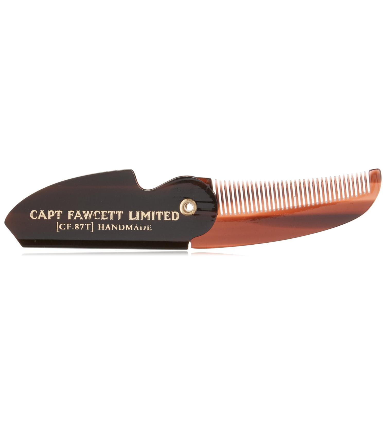 Shop Captain Fawcett Moustache Comb - Premium Brown 400g (1 Pack) for International Shipping - Buy Online on GoSupps.com
