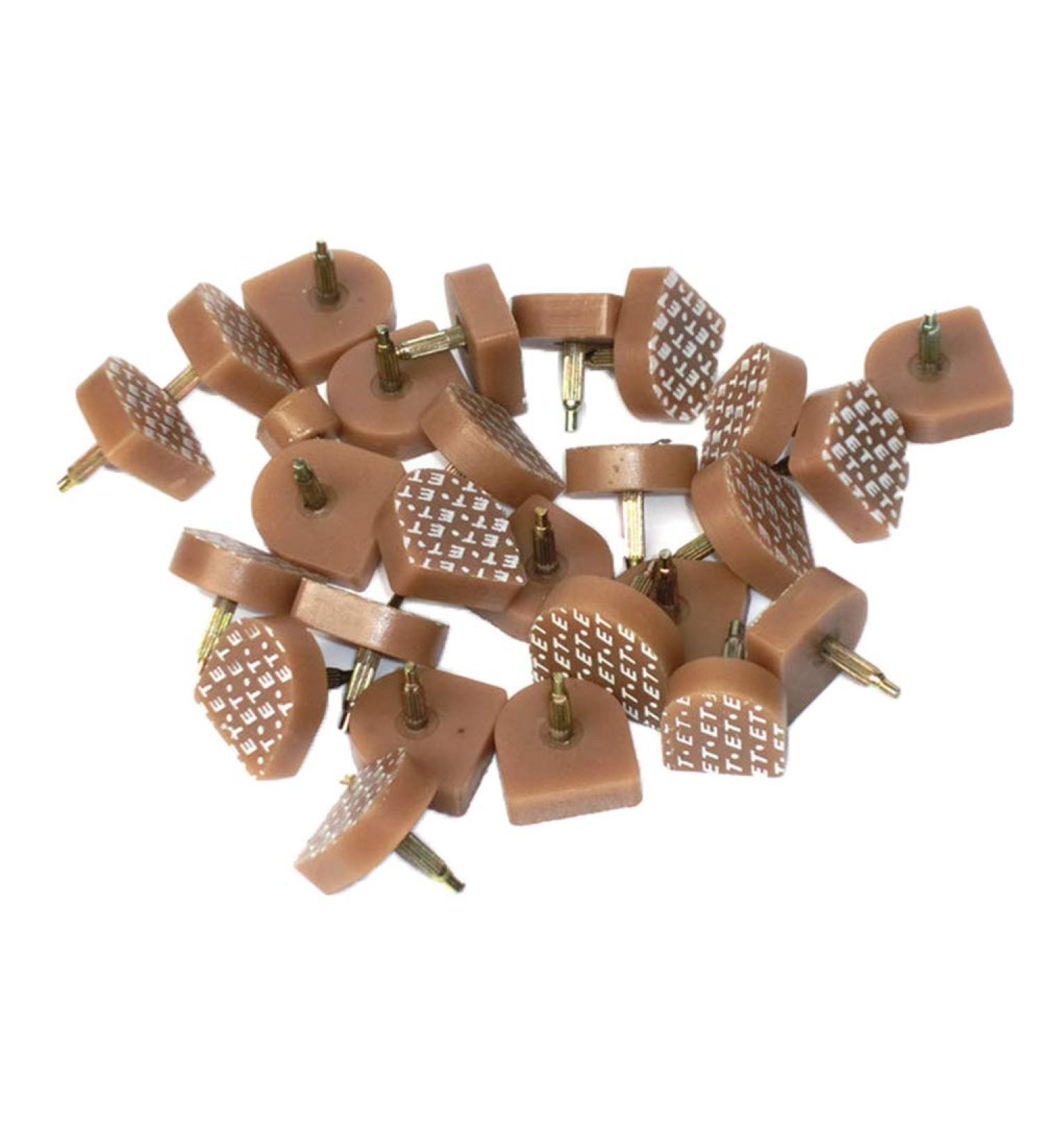 10 Pairs U Shaped Heel Tip Taps High Heel Caps Shoes Replacement Stiletto Dowel Beige