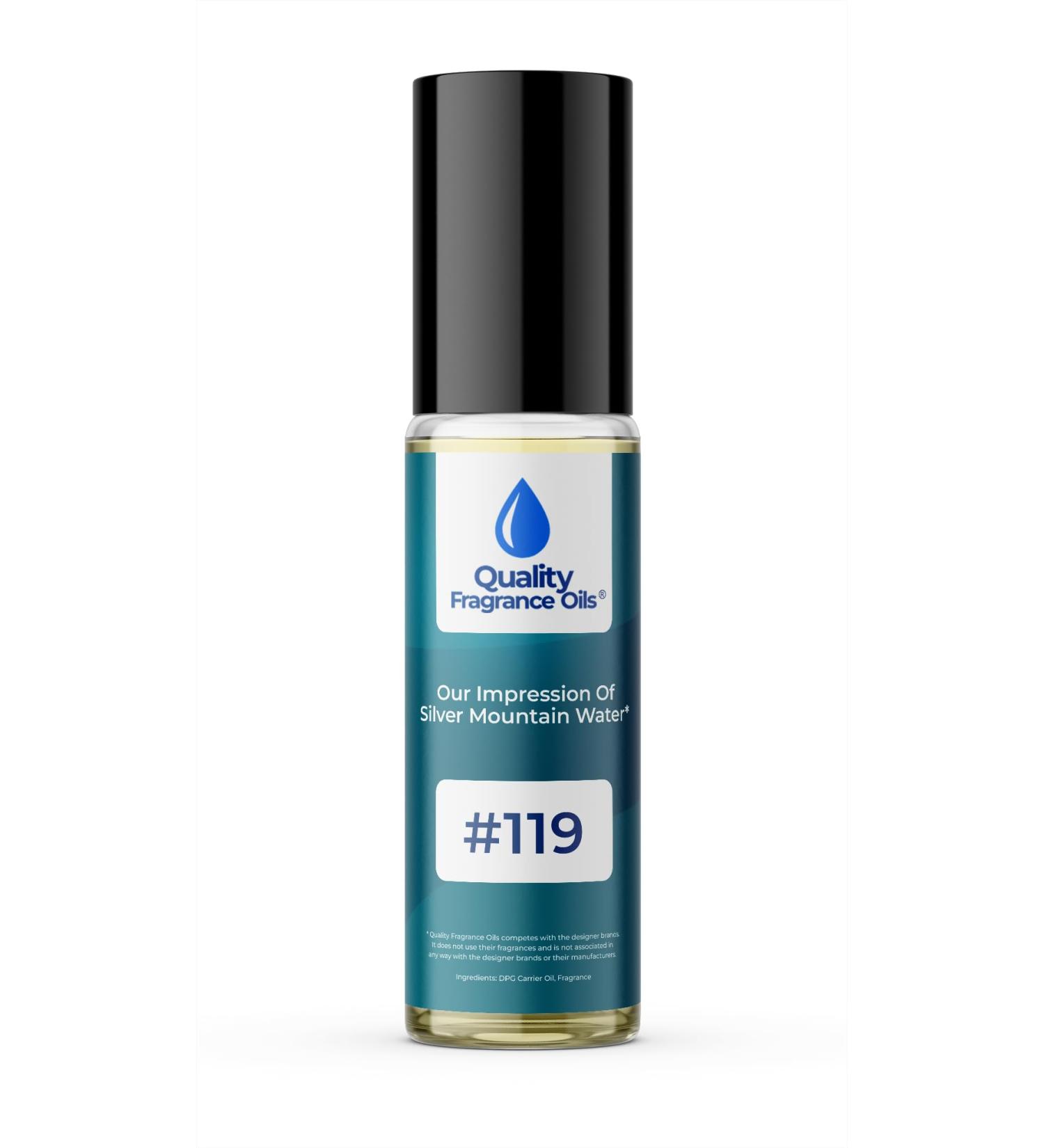 Quality Fragrance Oils' Impression #119 Inspired by Silver Mountain Water for Men (10ml Roll On) Silver Mountain Water for Men Impression #119 0.34 Fl Oz (Pack of 1) - Buy Online on GoSupps.com