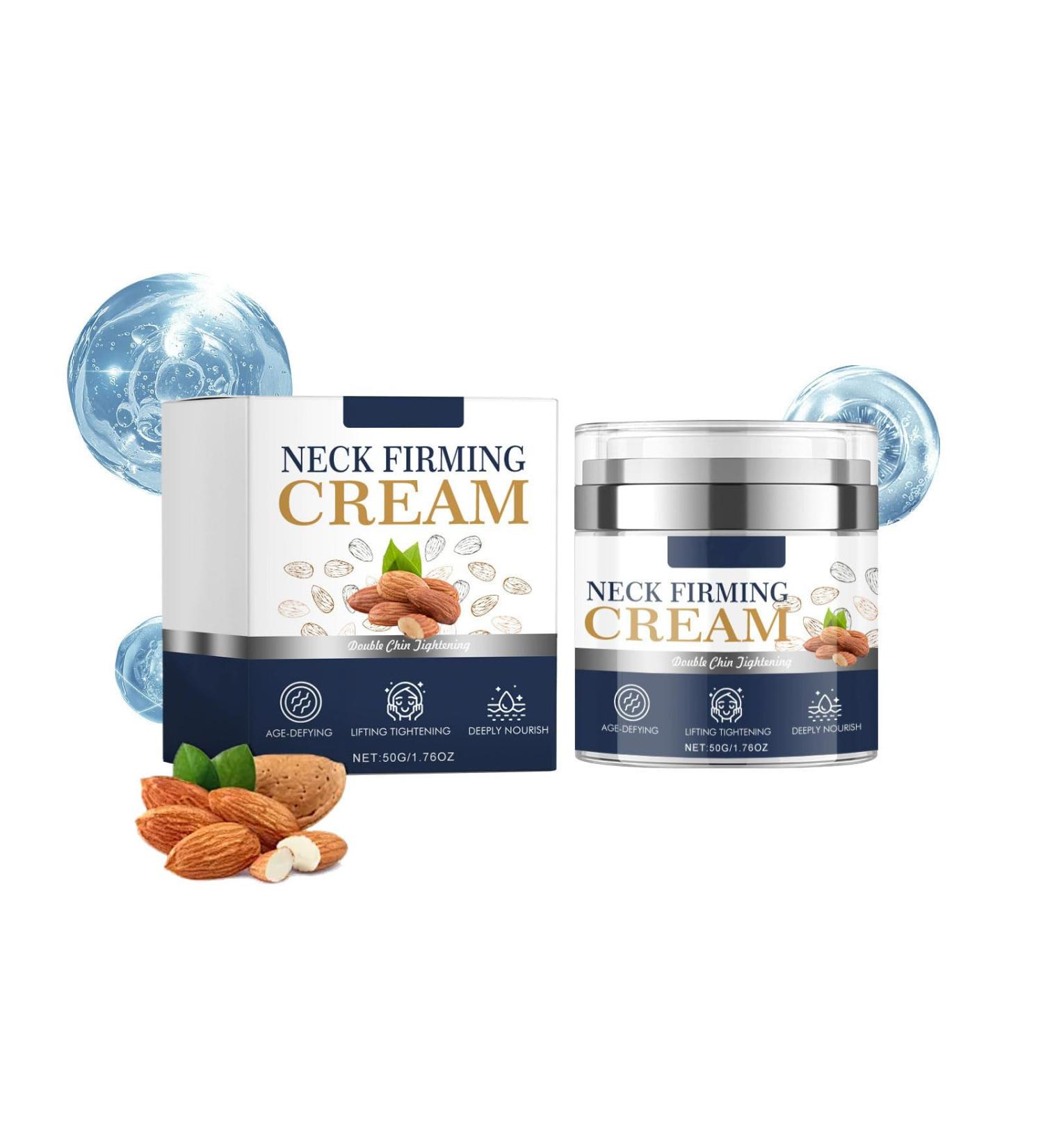 Almond Neck Firming Cream - Firming And Tightening Lotion for Deeply Hydrating & Tightening to Sagging Skin Reduces Fine Lines & Wrinkles Improves Elasticity Smooths Crepey Texture 1.76 oz - Buy Online on GoSupps.com