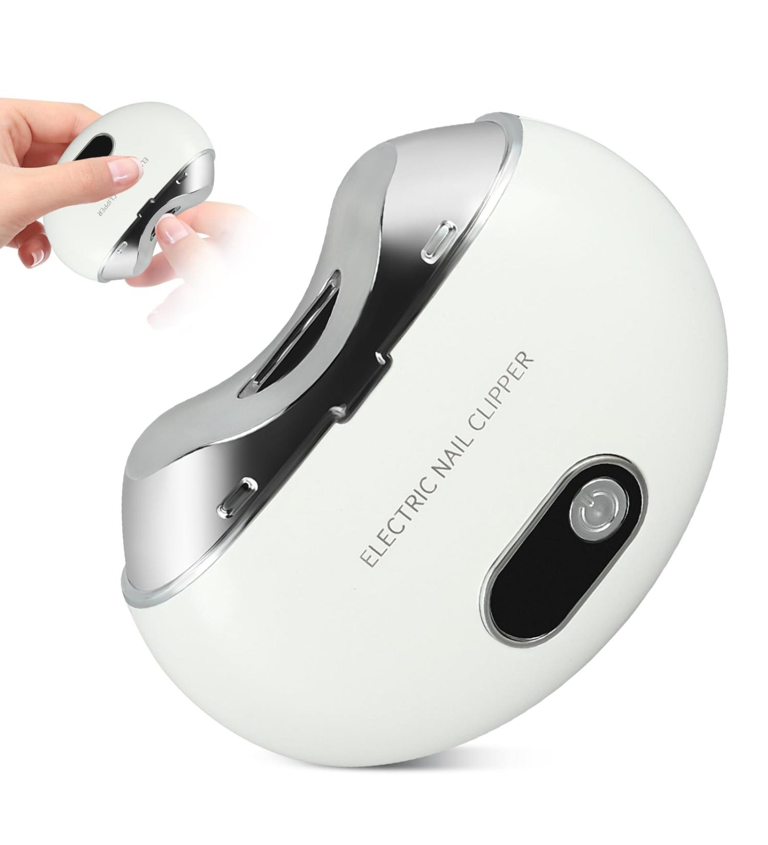 Electric Nail Clippers for Adults Nails Blanking Sanding with Nail Scraps Storage Safety Electric Nail Clippers Rechargeable Fingernail Trimmer for Adult Seniors Baby - Buy Online on GoSupps.com