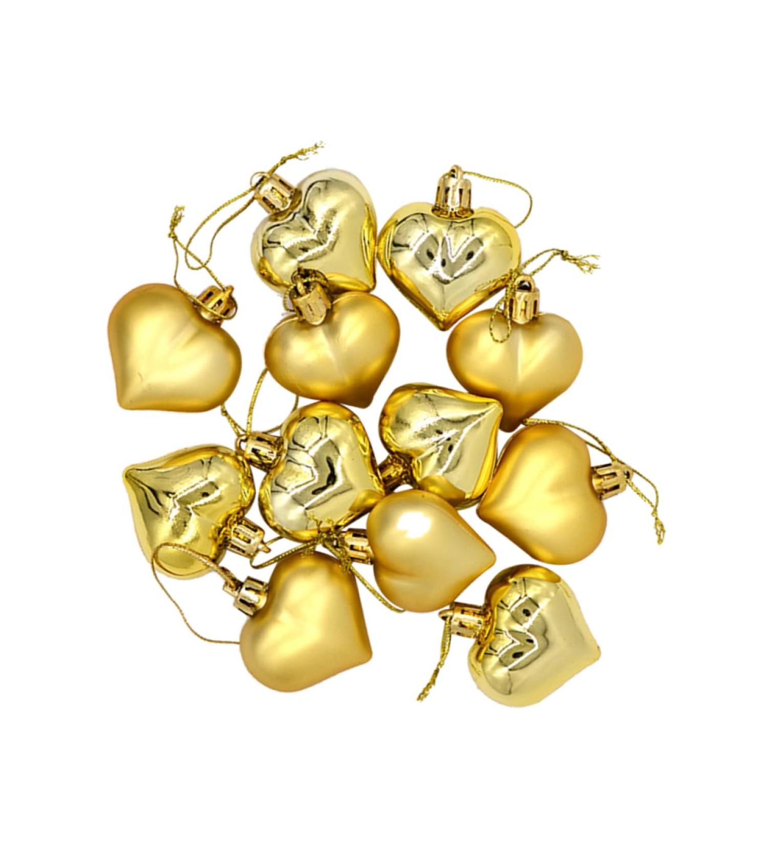 Alipis 2 Boxes Ornament Christmas Tree Decorations Sailor Hat Decorative Pendant Decorate Wreath Love Golden 4.5X4.5cm - Buy Online on GoSupps.com
