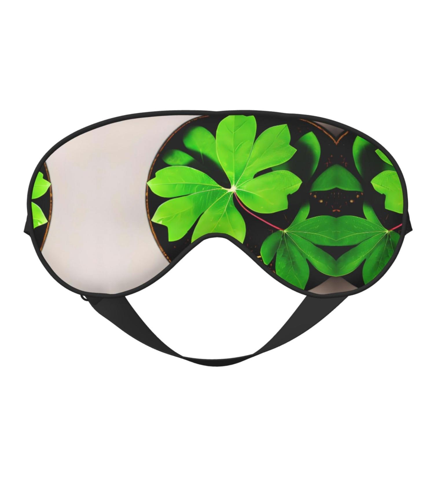Buy SSIMOO St Patricks Day Leaves Sleep Mask - Adjustable Breathable & Fashionable Eye Mask for Comfortable Sleep - International Shipping Available - Buy Online on GoSupps.com