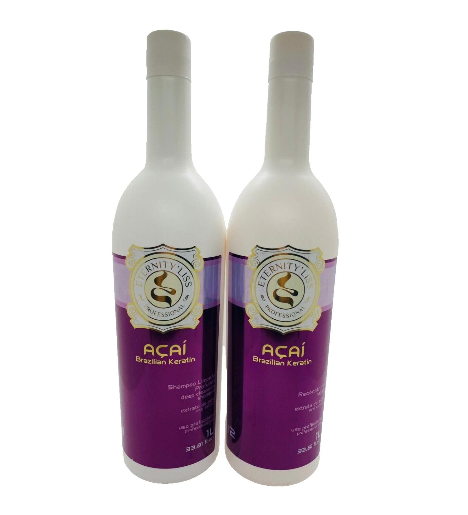 Brazilian Straightener Acai Keratin FULL KIT (Shampoo and Keratin) - Eternity'liss PROMOTION - Buy Online on GoSupps.com