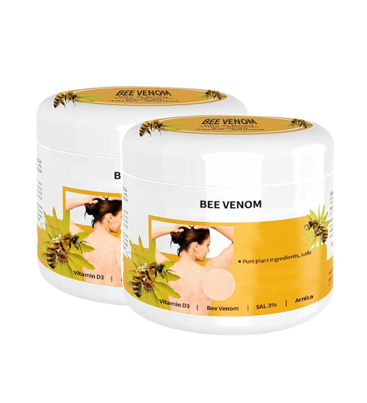 2PCS Bee Venom Cream Hydrating Moisturizing Cream Provides for Back Neck Hands Feet Joints Etc(2*30 ML) - Buy Online on GoSupps.com