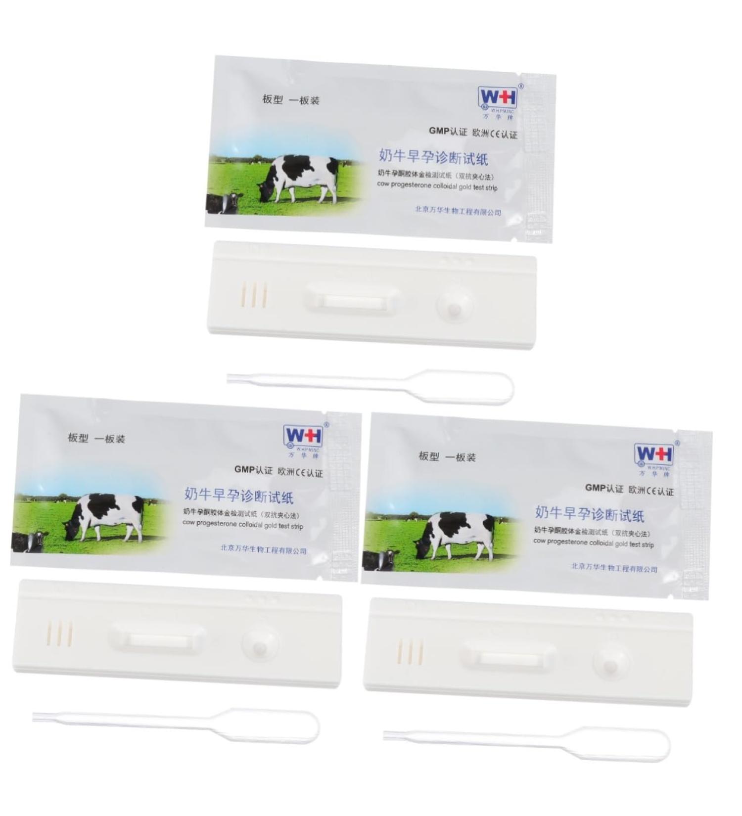 Magiclulu 3-Piece Cattle Pregnancy Test Strips - High Precision Detection Tool for Pregnancy Recognition - Fast & Accurate Testing for Cows - Buy Online on GoSupps.com