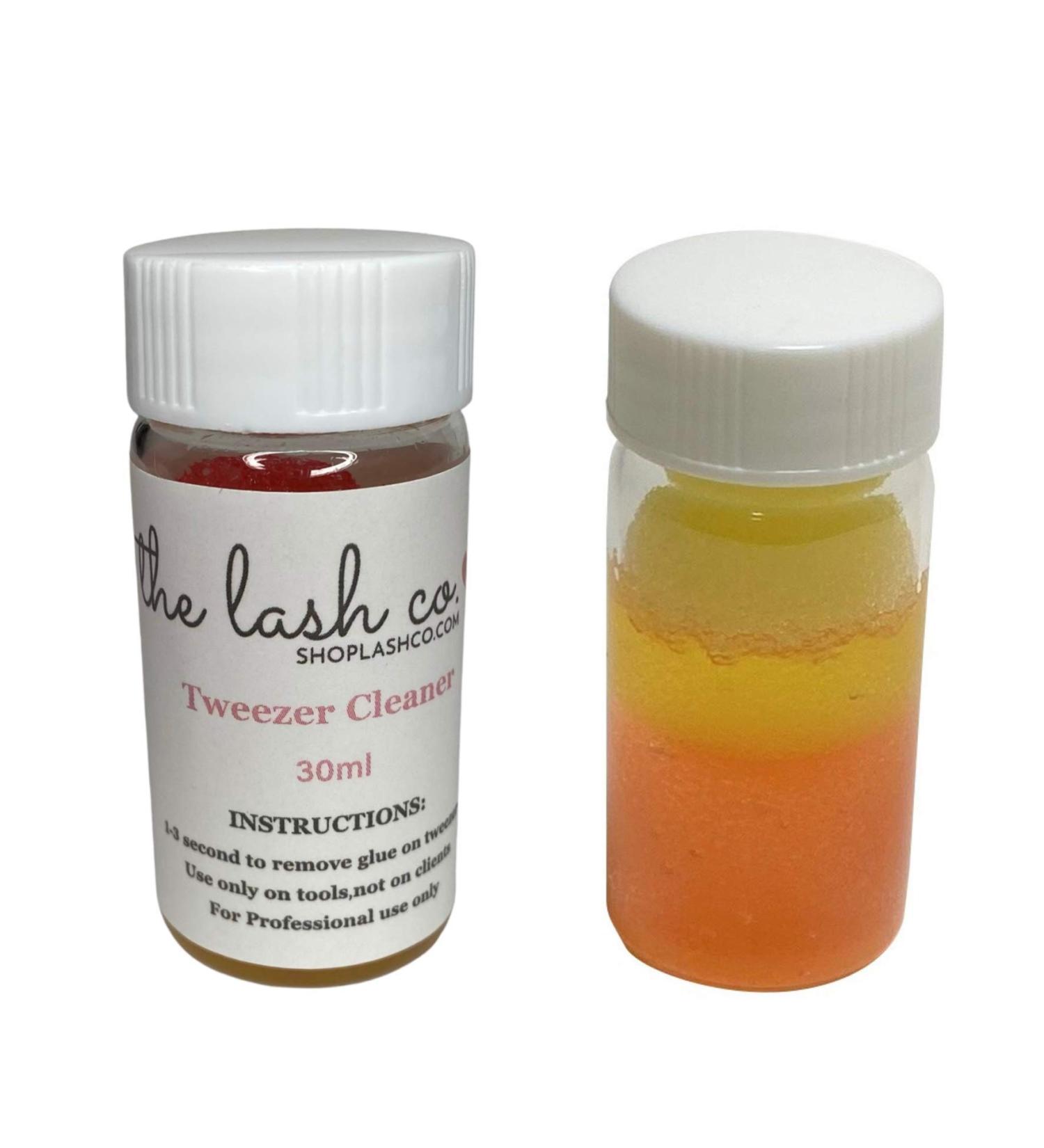 Lash Co. Tweezer Cleaning Tool Solution with Liquid Adhesive Remover - 30ml Bottle with 2 Spongeballs - Buy Online on GoSupps.com