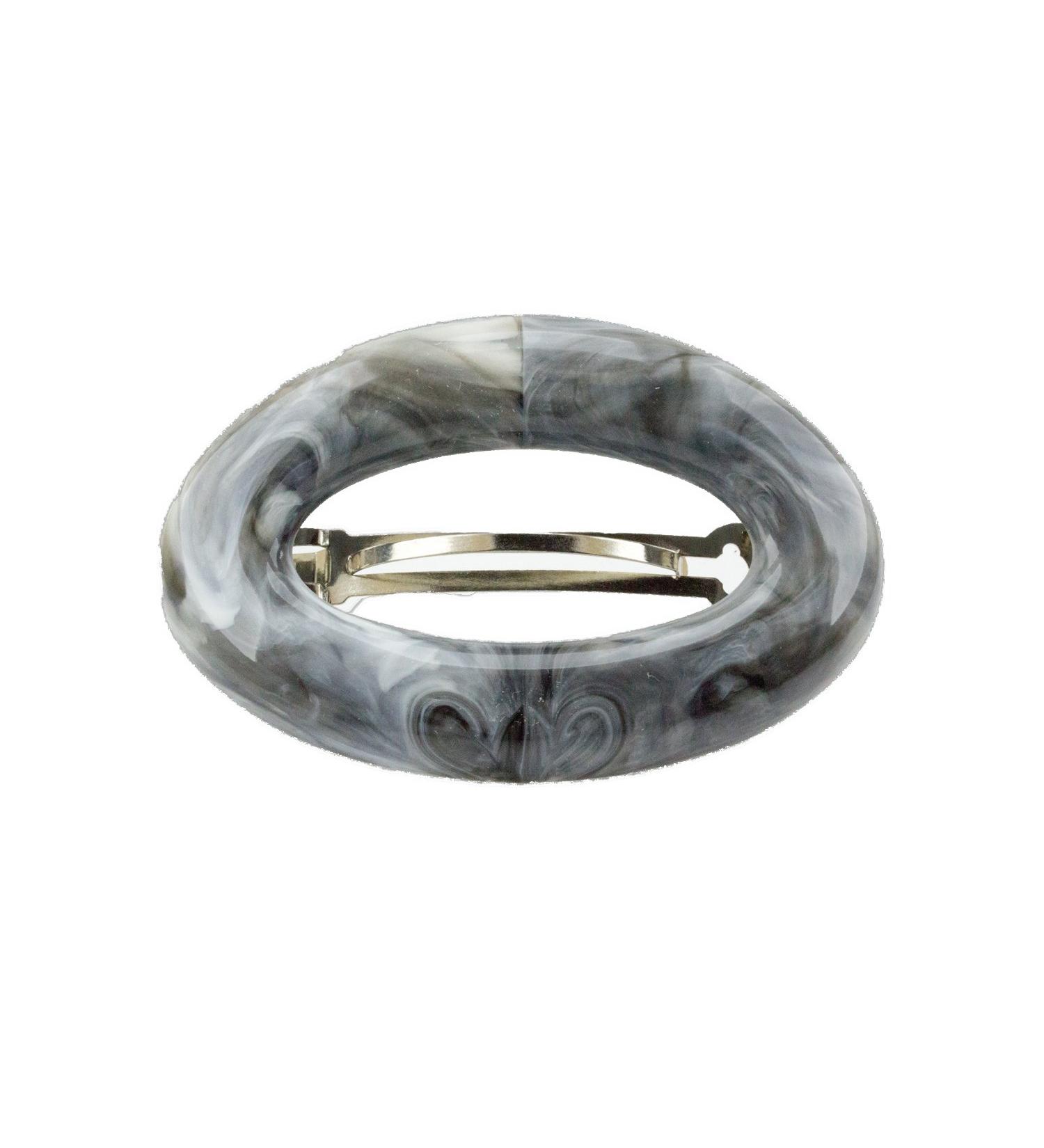 1pc Patent Clasp Oval Open 9.5x6cm in Black & White - Made in Germany | WeLoveBeads - International Shipping Available - Buy Online on GoSupps.com